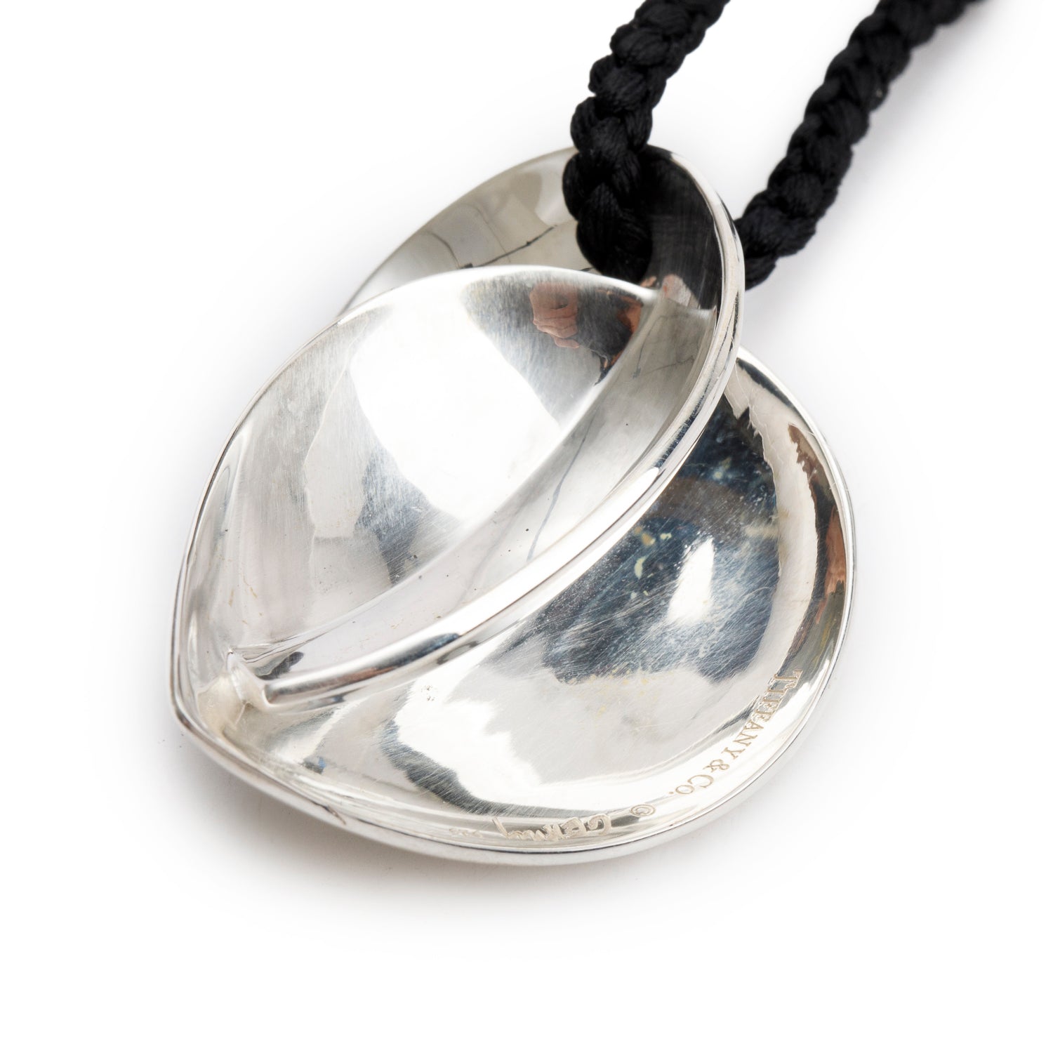Tiffany & Co. Frank Gehry Sterling Silver Large Heart Pendant Necklace