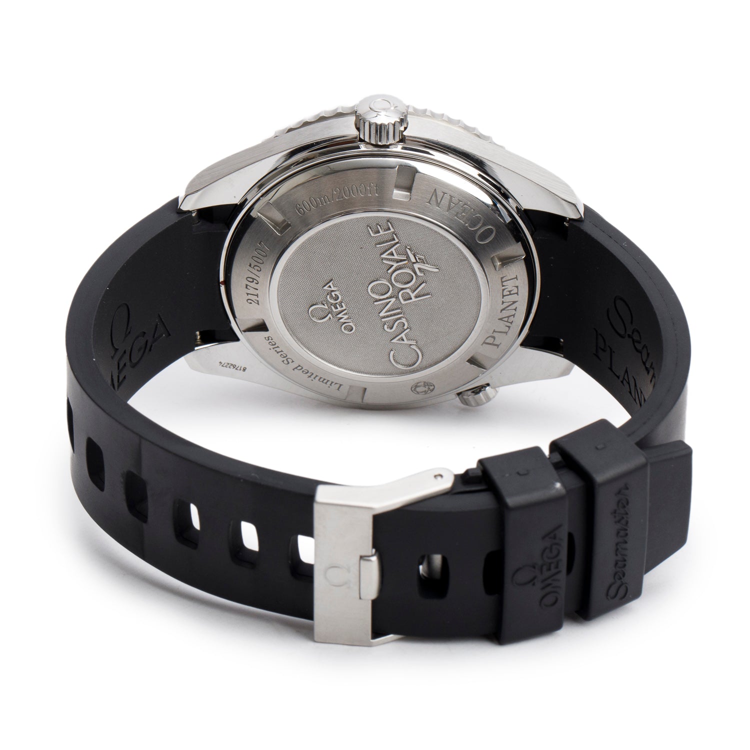 Omega Stainless Steel Seamaster Planet Ocean 007 Casino Royale 45.5 MM Watch w/ Box & Papers