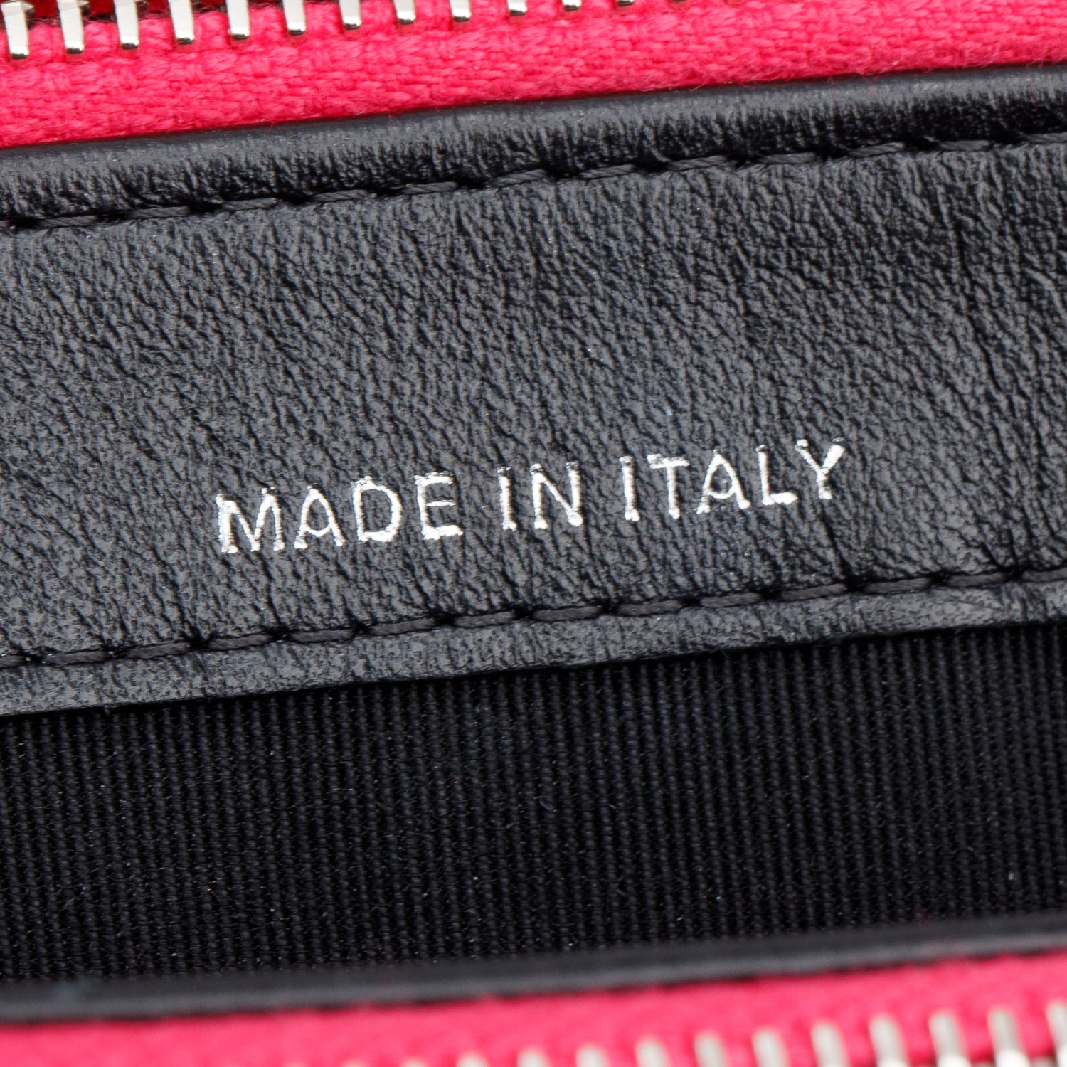 Chanel Pink/Black Patent Leather Quilted Diamond Small CC Double Zip Clutch w/ Chain & Receipt