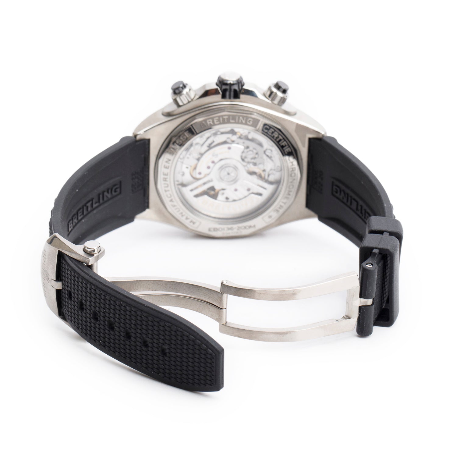 Breitling Titanium Super Chronomat B01 44 MM Automatic Chronograph Watch Grey Dial EB0136 w/ Box & Papers