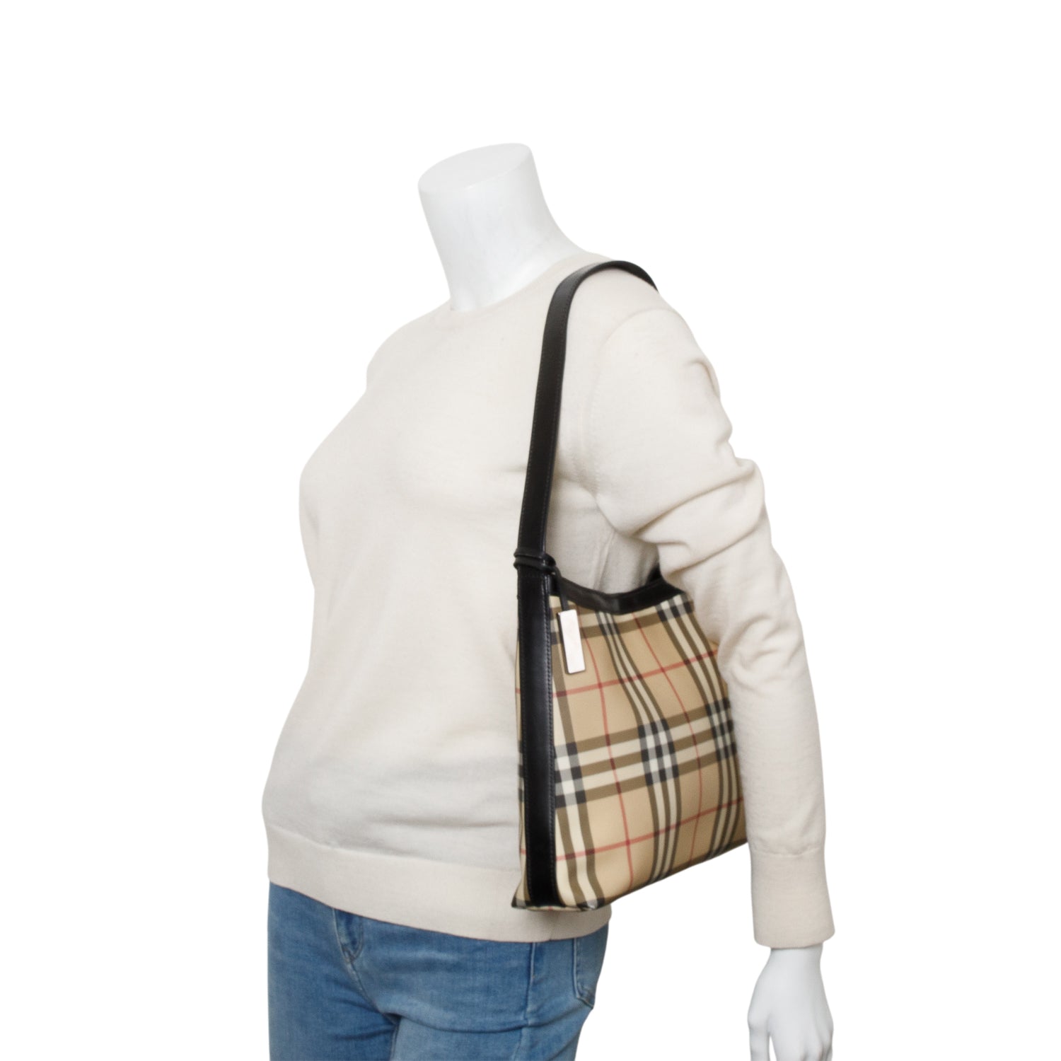 Burberry Beige Nova Check Shoulder Bag
