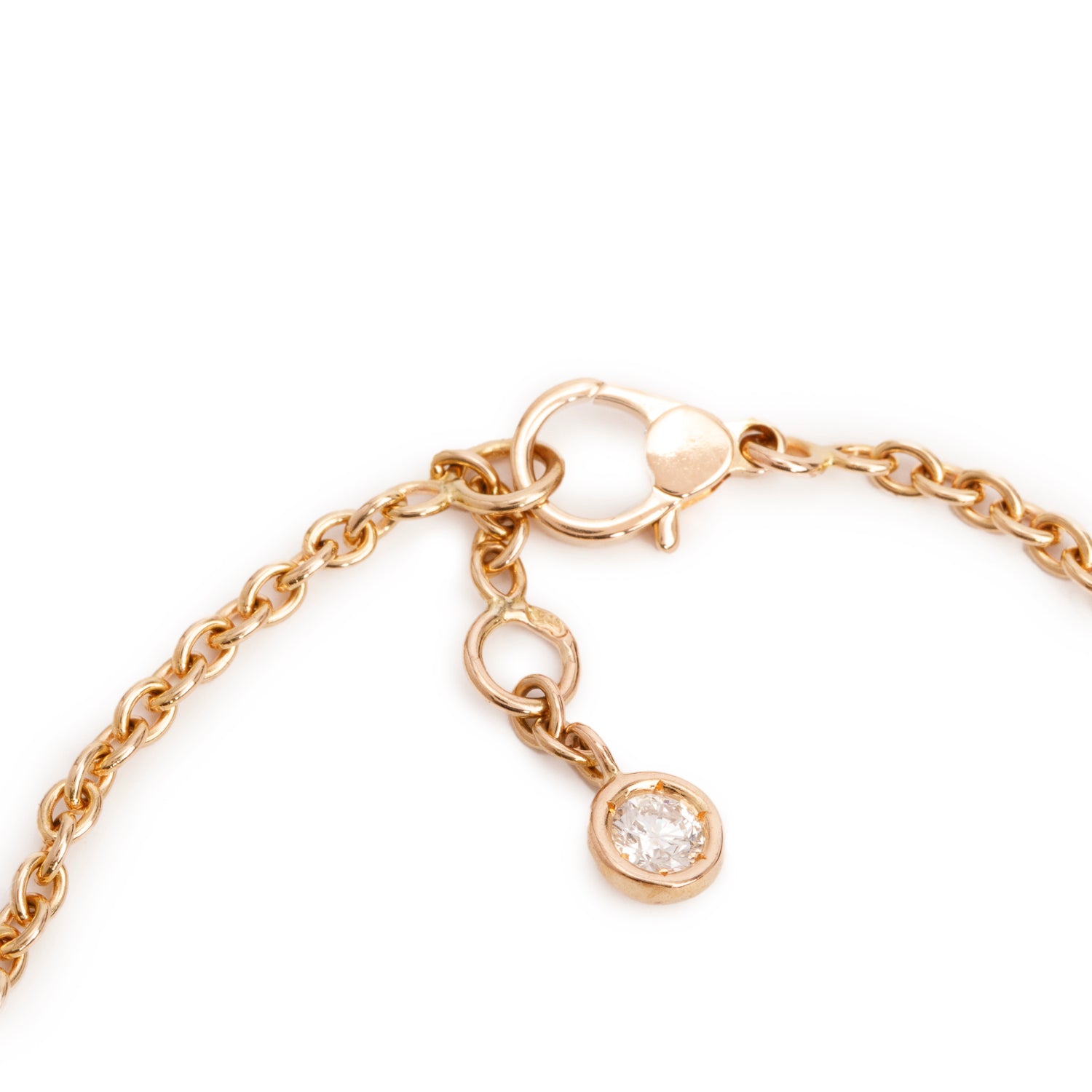 Hermes 18k Rose Gold Diamond Finesse Bracelet
