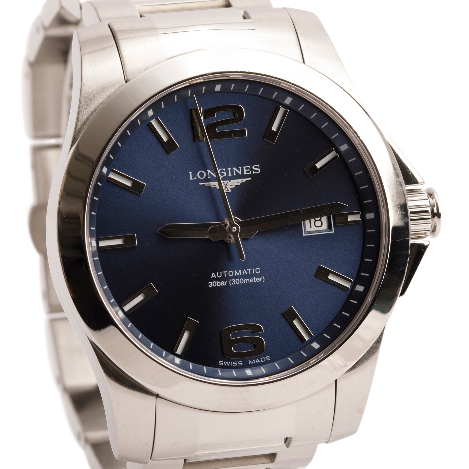 Longines 2024 Stainless Steel Conquest 41 MM Automatic Watch Blue Dial w/ Box & Papers