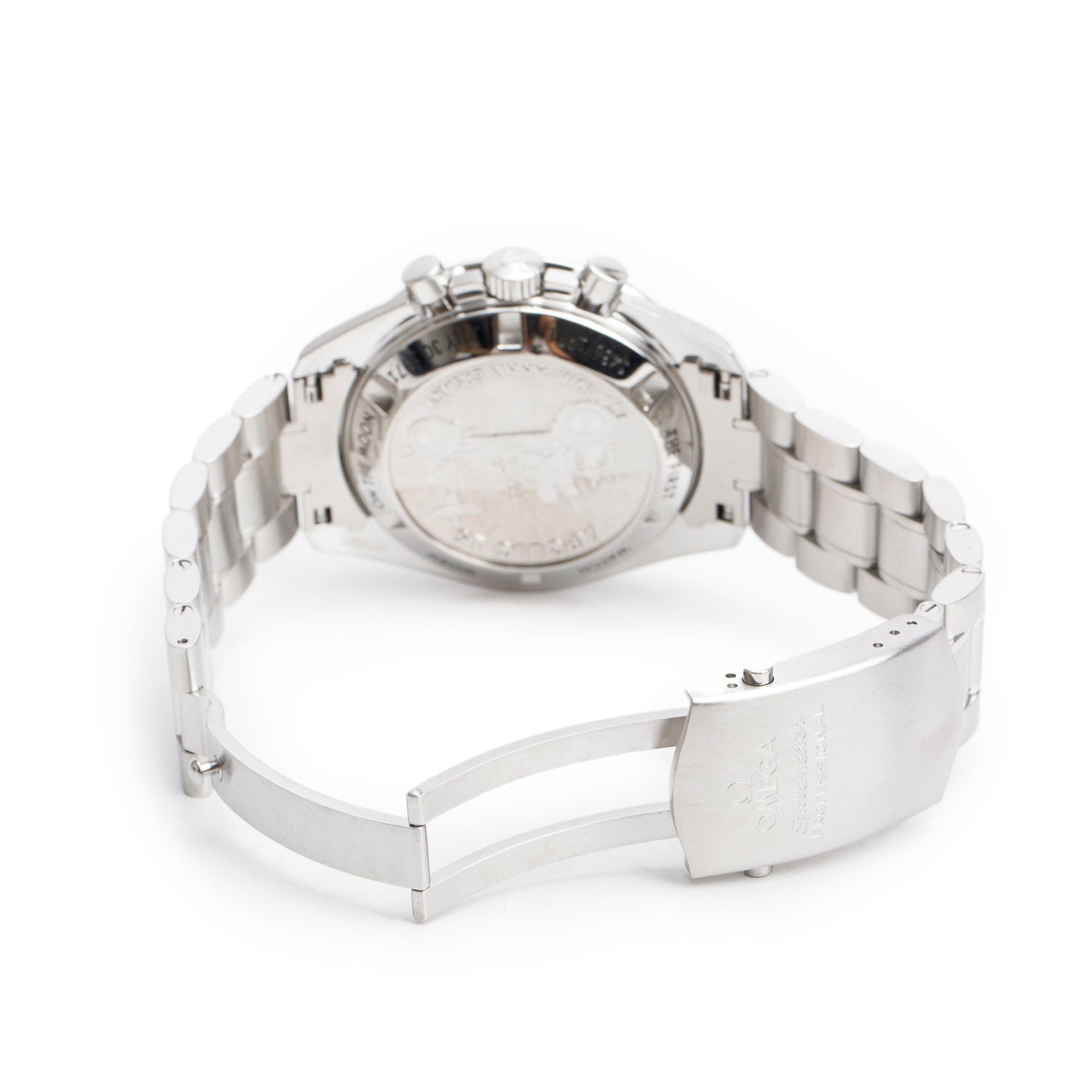 Omega Stainless Steel Limited Edition Speedmaster Professional Apollo 15 42 MM Manual Chronograph Watch Black Dial w/ Box & Papers