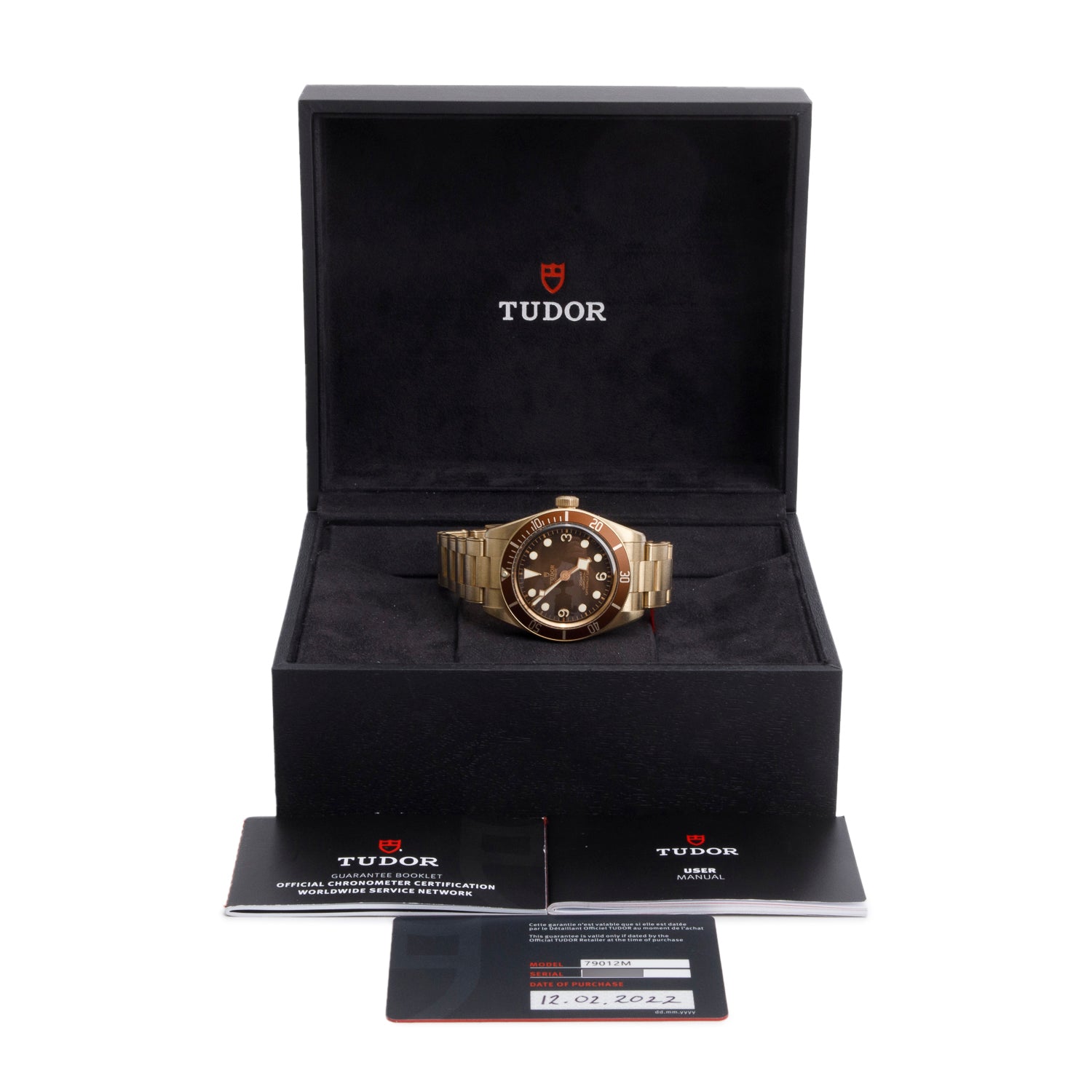 Tudor 2022 Bronze Black Bay 58 39 MM Automatic Watch Brown Dial 79012M w/ Box, Papers & Extra Straps