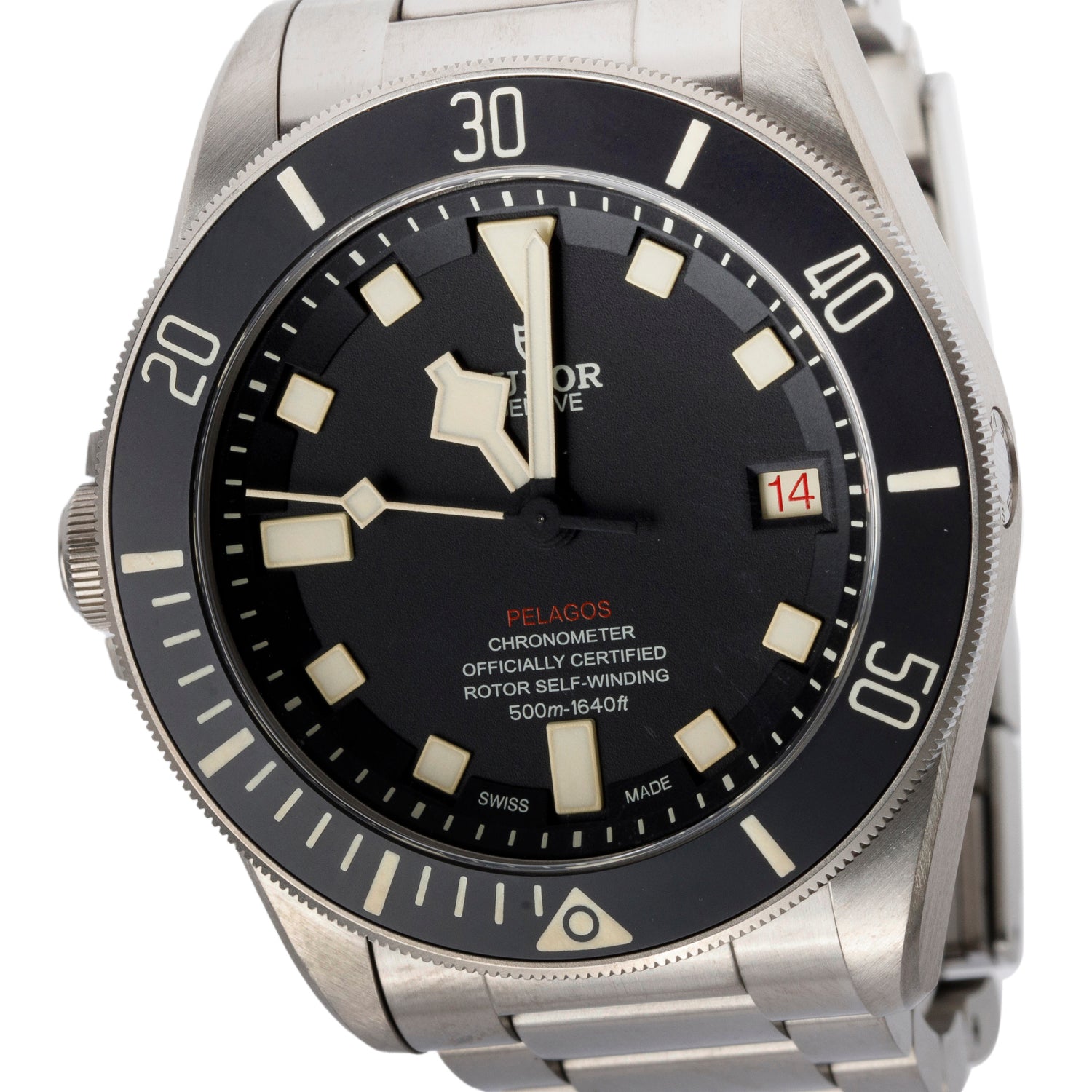 Tudor 2023 Titanium Pelagos 42 MM Automatic Watch Black Dial 25610TNL w/ Box, Papers & Extra Strap