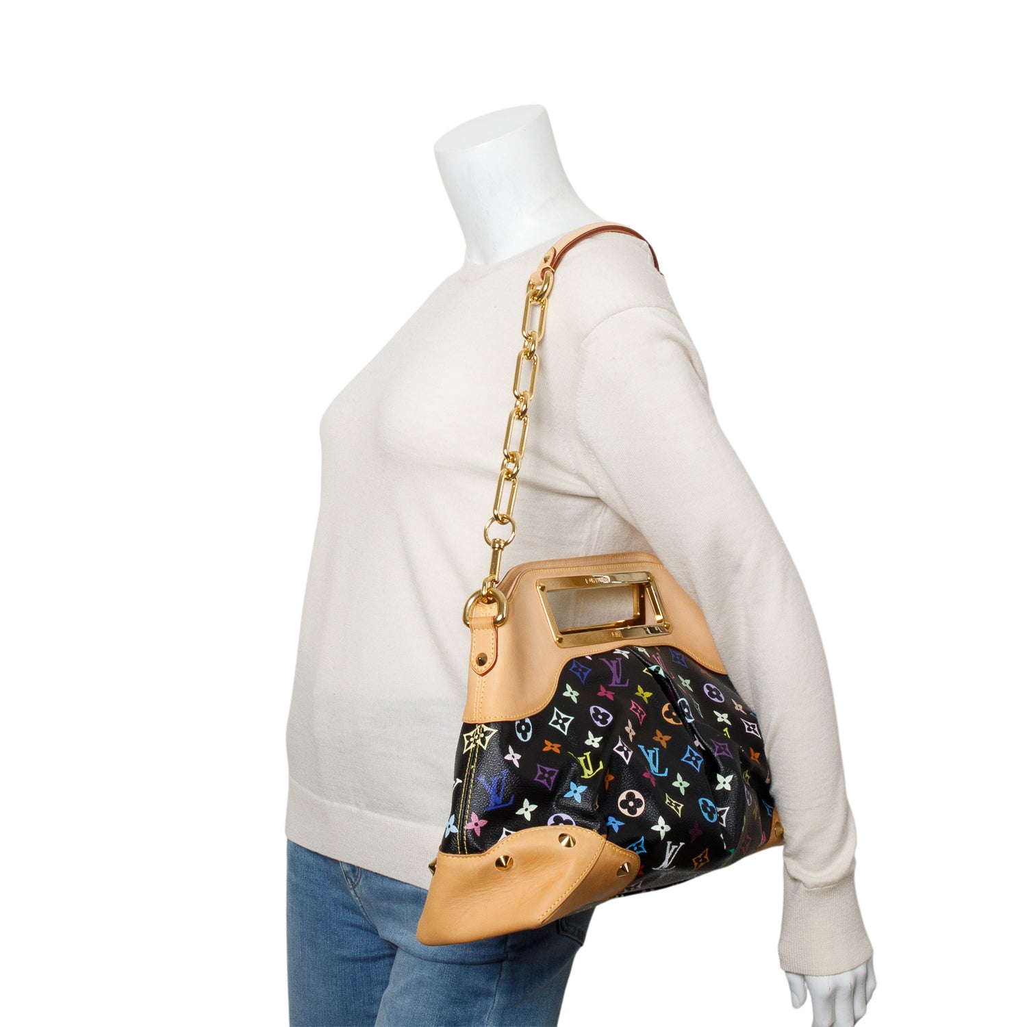 Louis Vuitton Monogram Multicolor Judy GM w/ Strap