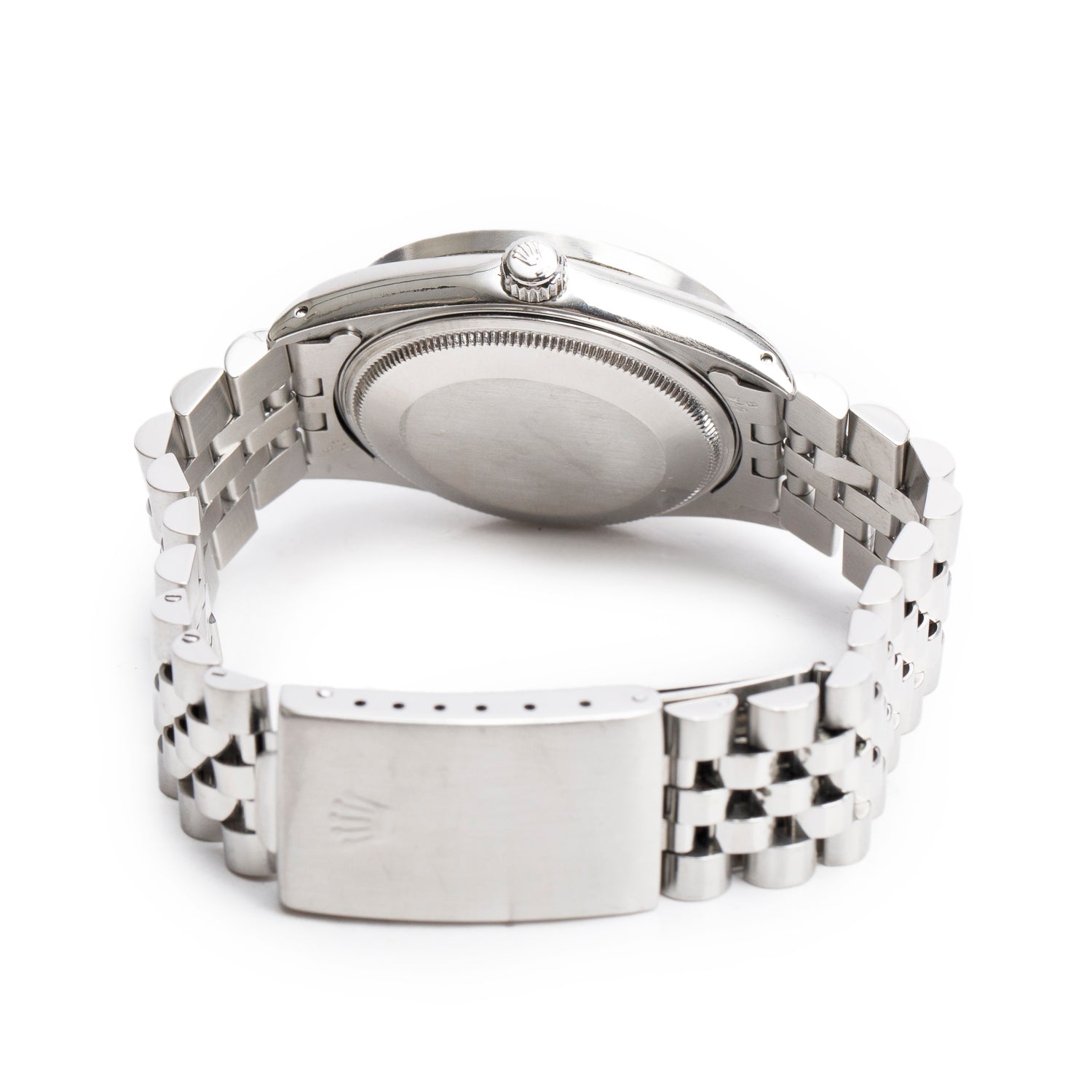 Rolex Stainless Steel Oyster Perpetual Engine Turned Bezel Air King 34 MM Watch Black Dial 14010