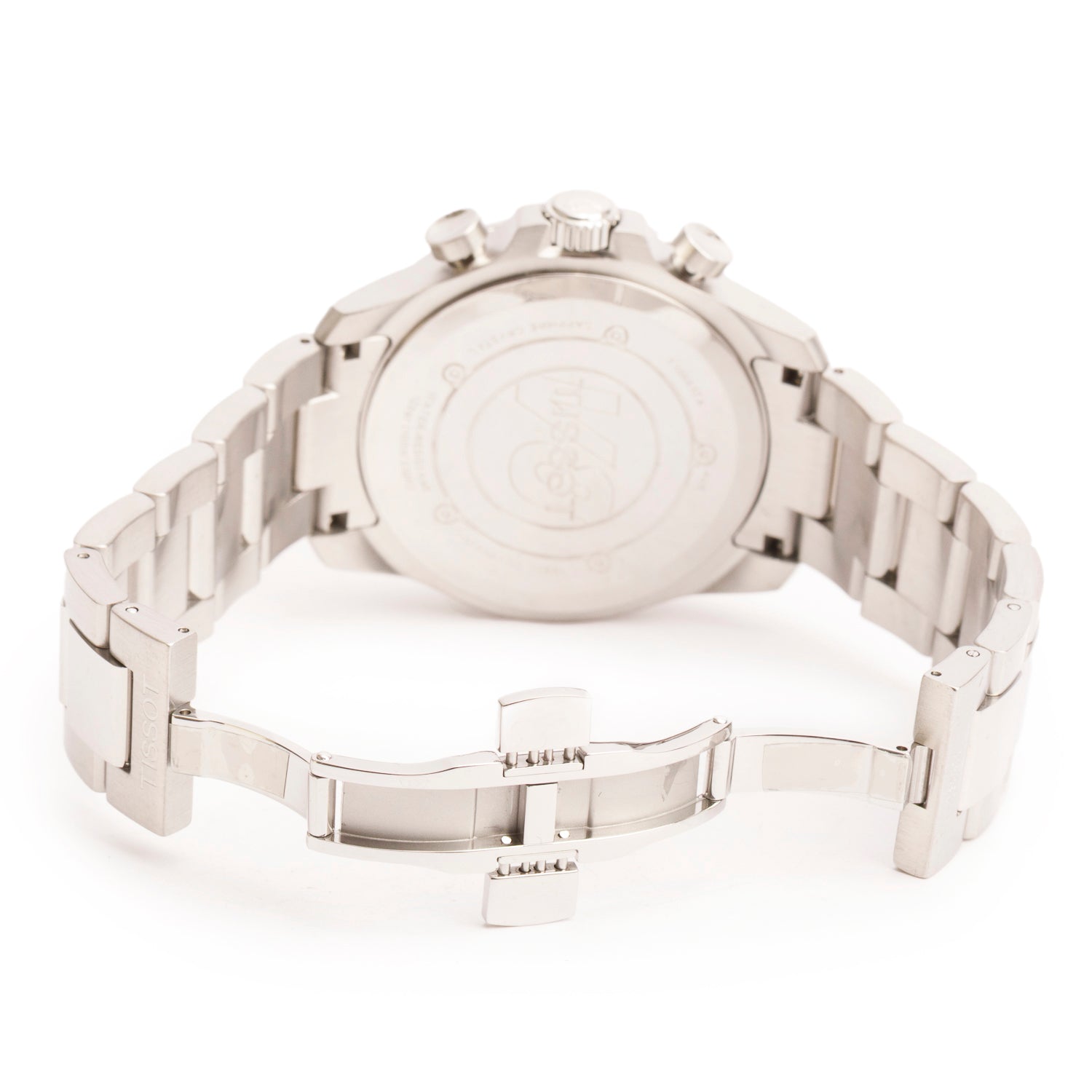 Tissot Stainless Steel T-Sport V8 42.5 MM Chronograph Quartz Watch Blue Dial w/ Box