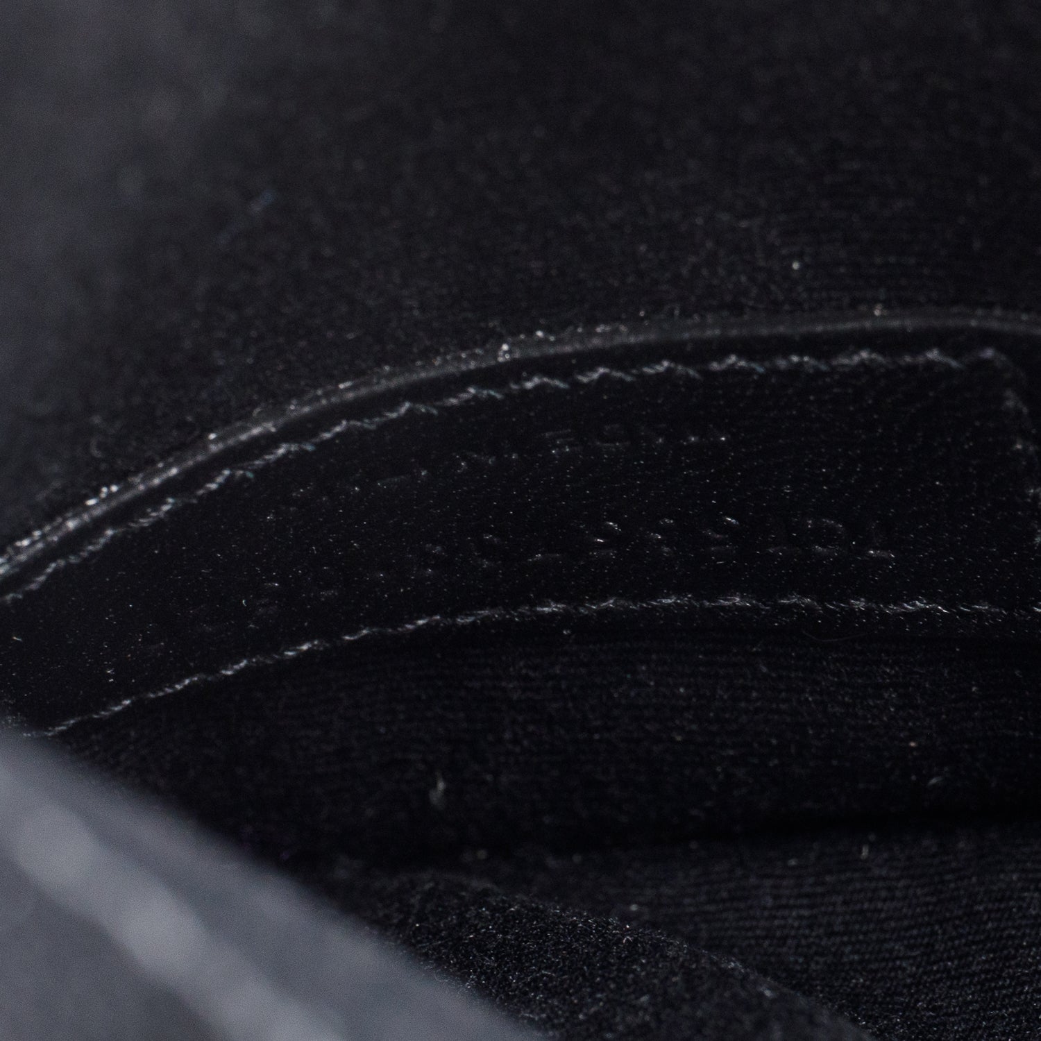 Saint Laurent Black Grain de Poudre Envelope Pouch