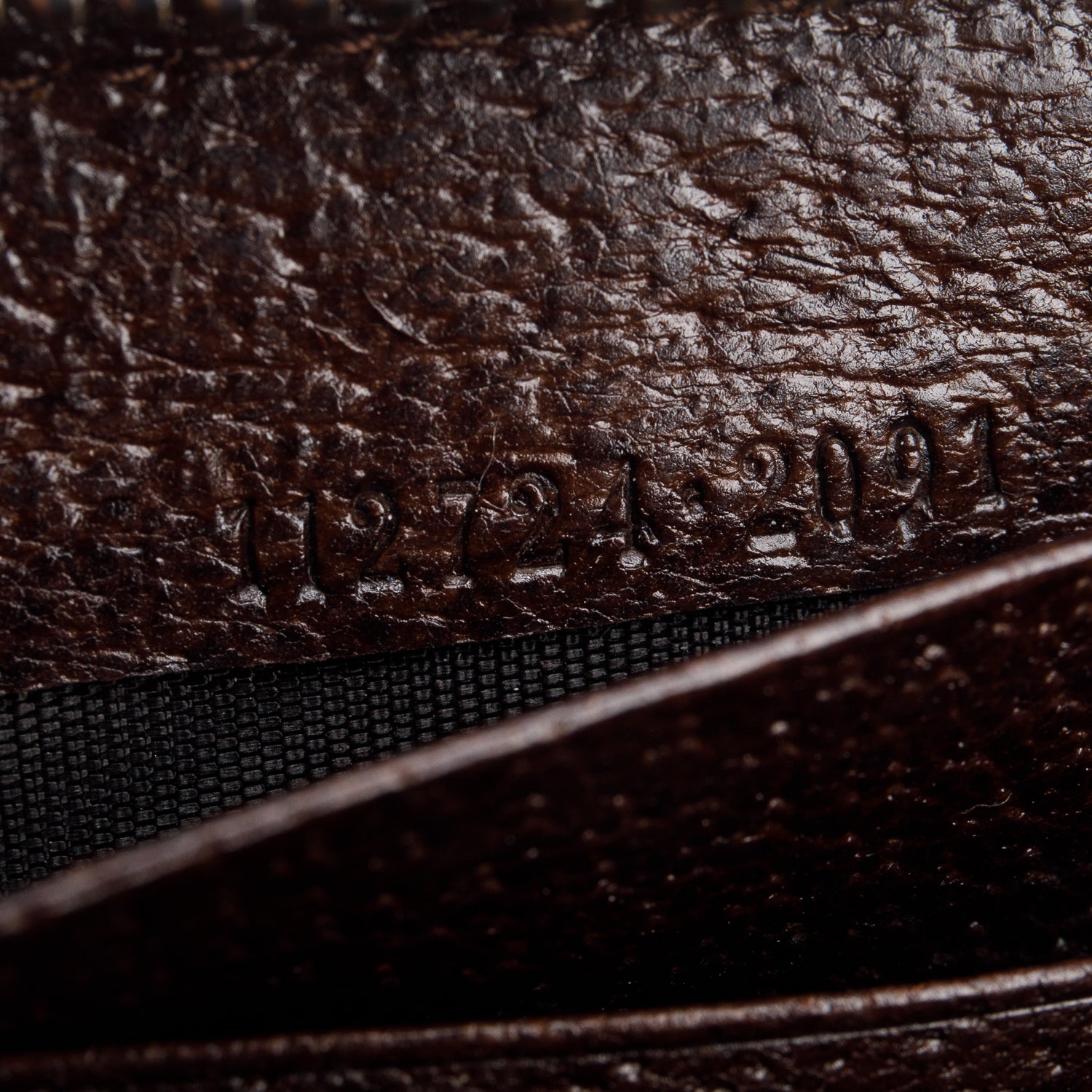 Gucci Monogram Dollar Calfskin Zip Around Wallet w/ Box