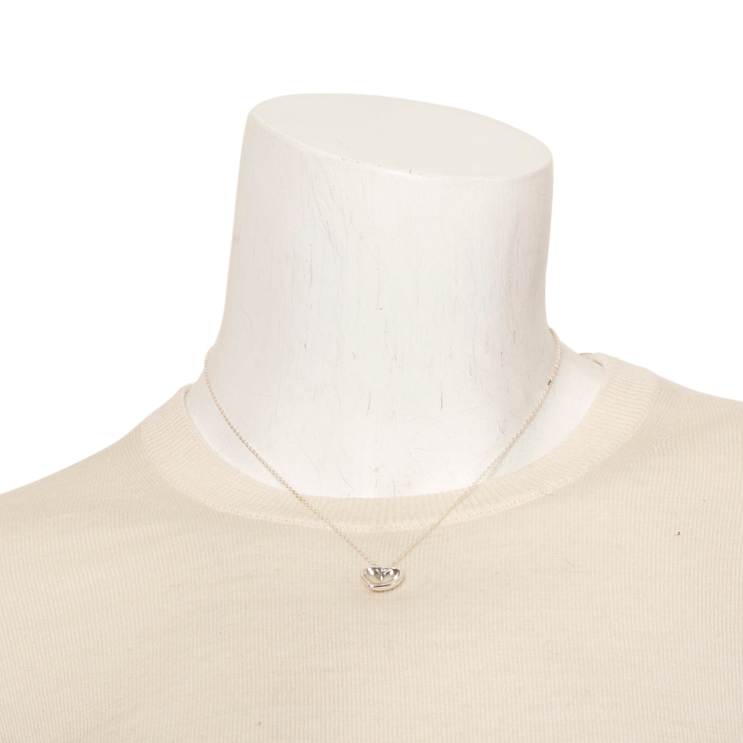 Tiffany & Co. Elsa Peretti Sterling Silver Full Heart Pendant Necklace