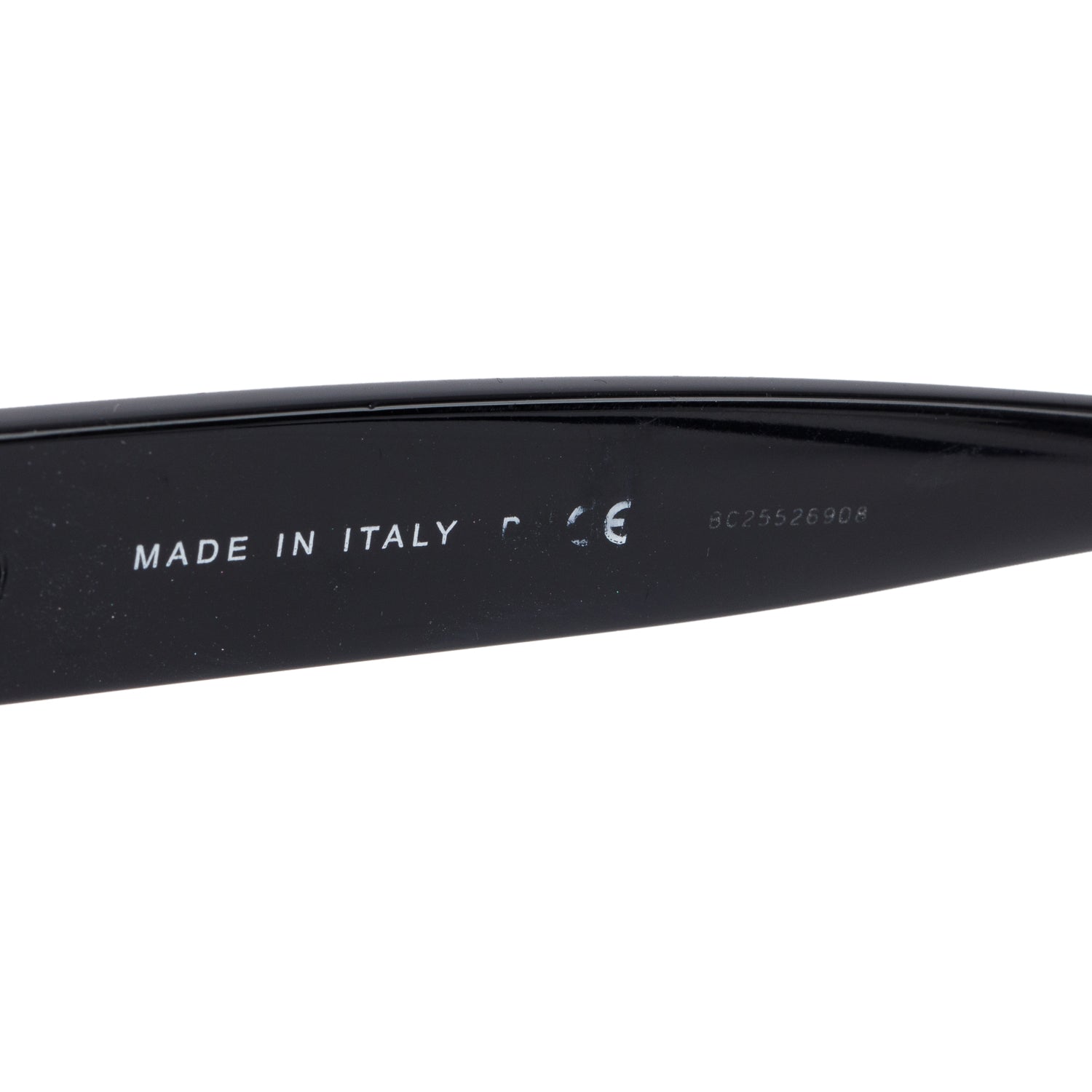 Chanel 5420-B Black Acetate Crystal CC Sunglasses w/ Case