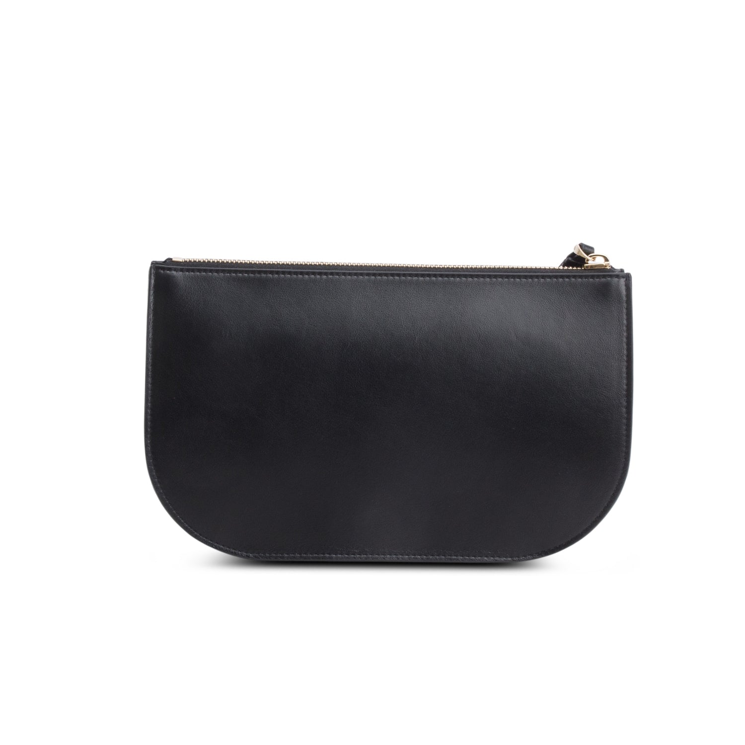 Valentino Gravani Black Leather VLogo Pouch