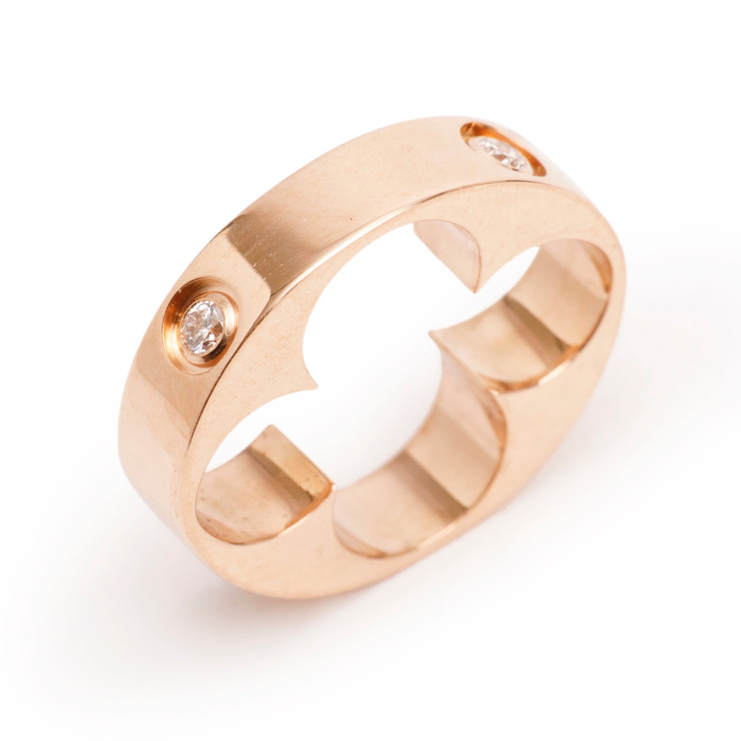 Louis Vuitton 18k Rose Gold Diamond Empreinte Charm Pendant