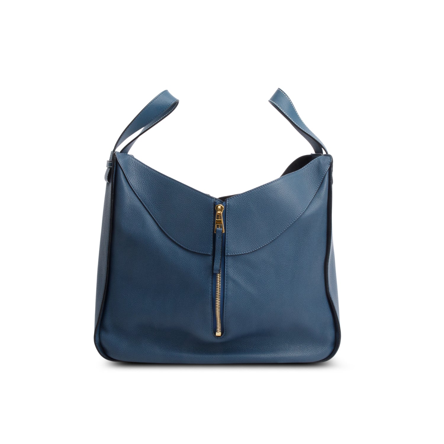 Loewe Blue Calfskin Leather Medium Hammock Bag