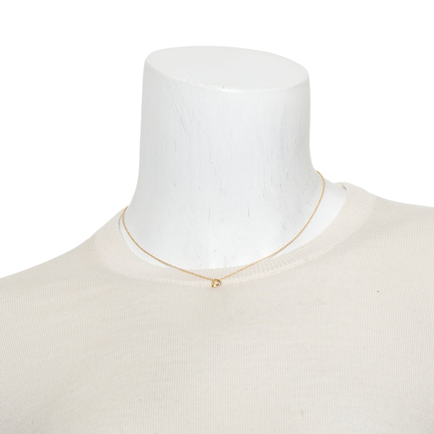 Tiffany & Co. Elsa Peretti 18k Rose Gold Mini 7 MM Open Heart Pendant Necklace w/ Box