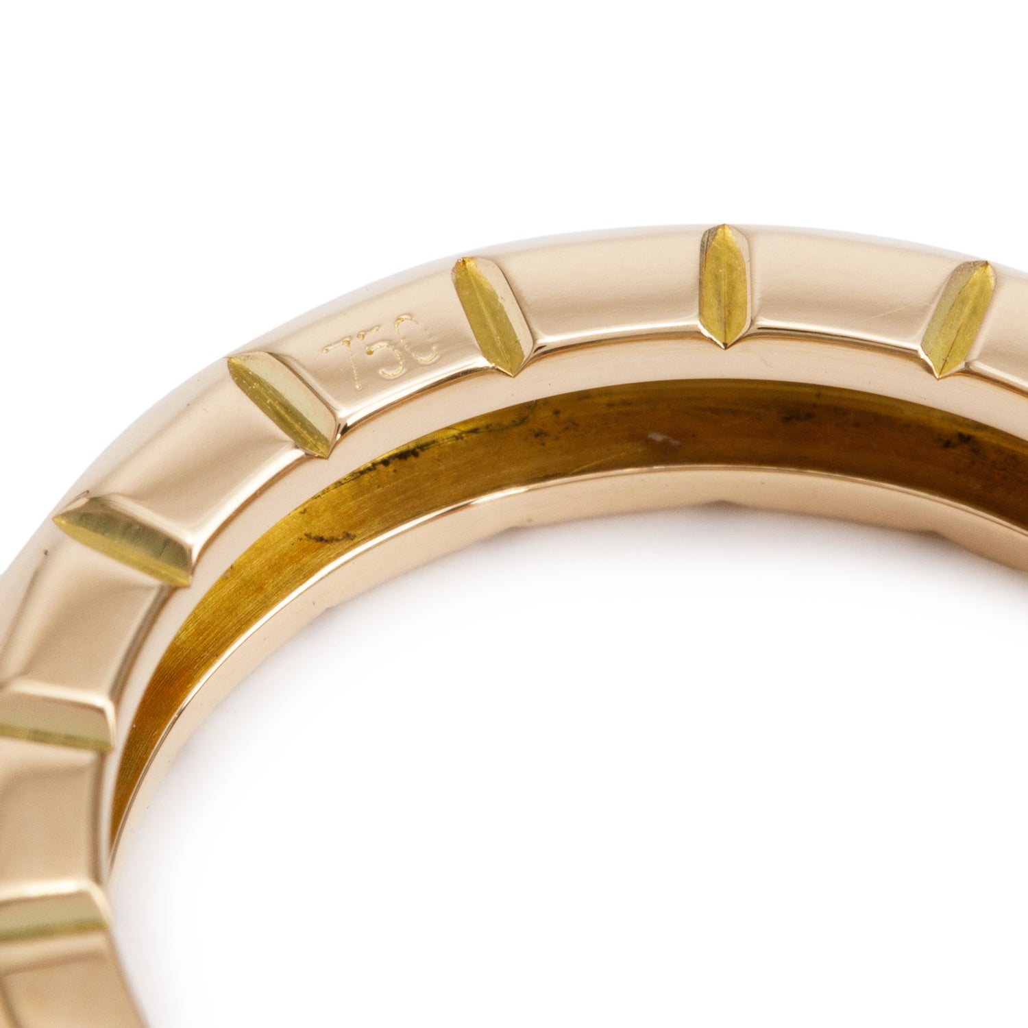 Chopard 18k Yellow Gold Diamond Ice Cube Band Ring, Size 5.75