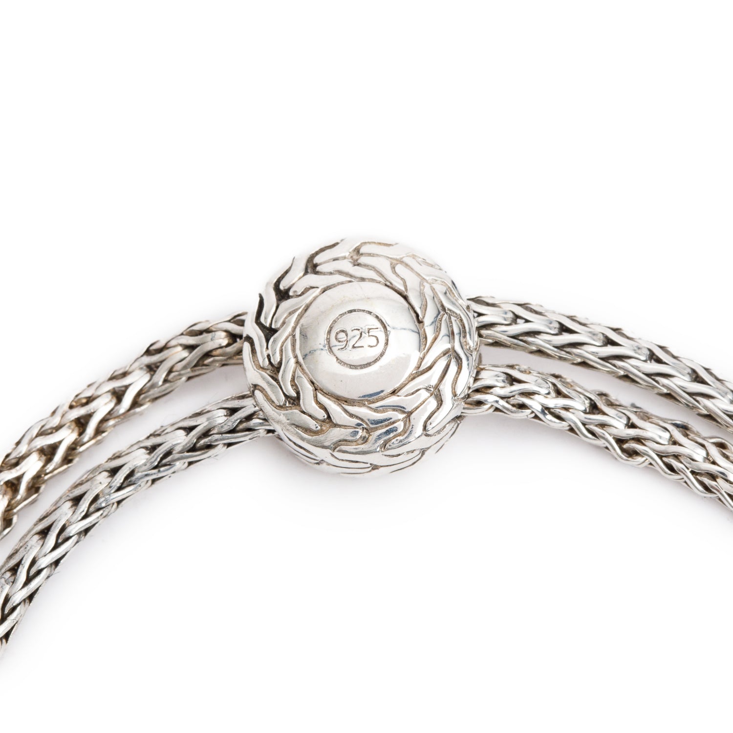 John Hardy Sterling Silver Classic Chain Heart Charm Pull-Through Bracelet