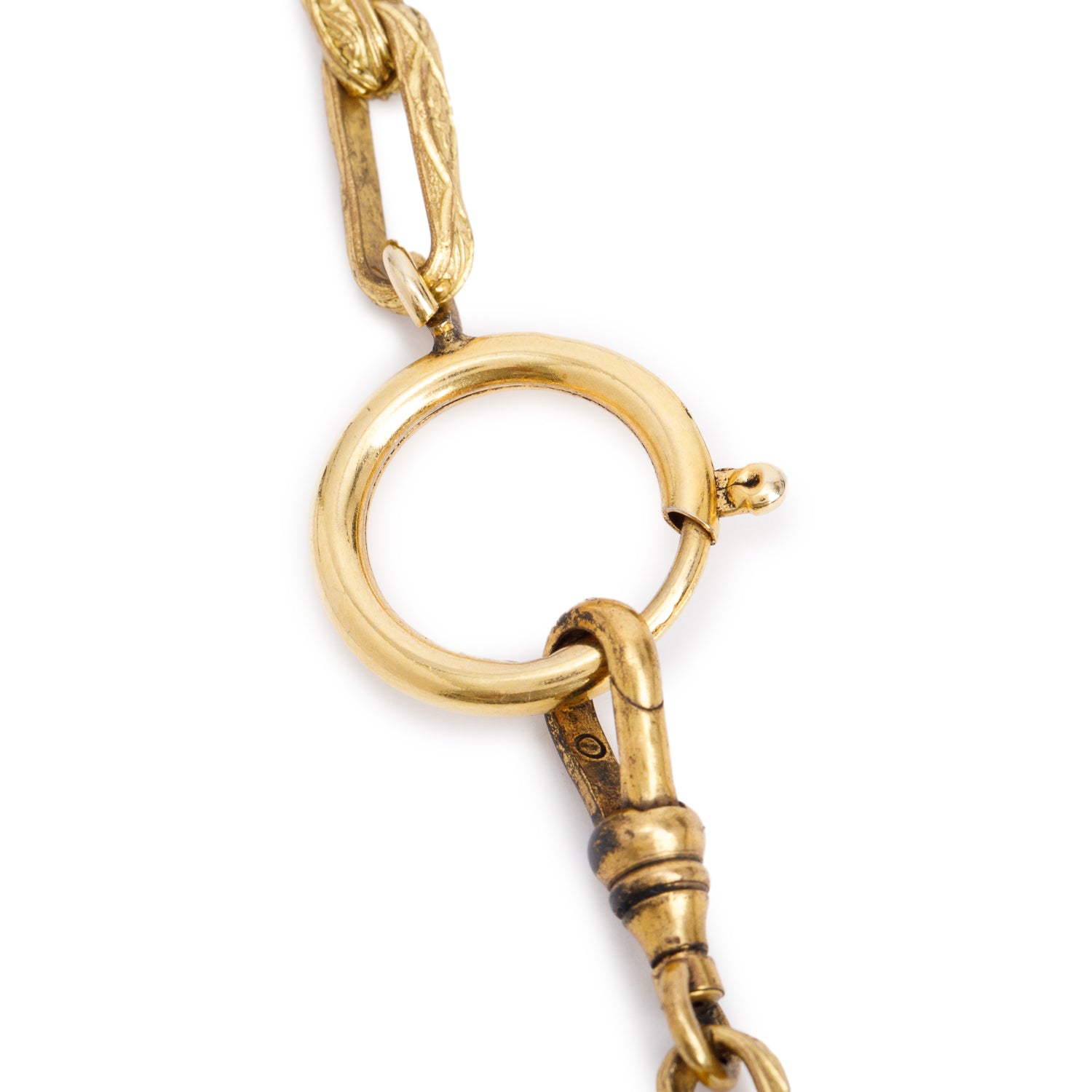 Chanel Vintage Gold-Plated Gripoix CC Multi-Charm Pendant Necklace