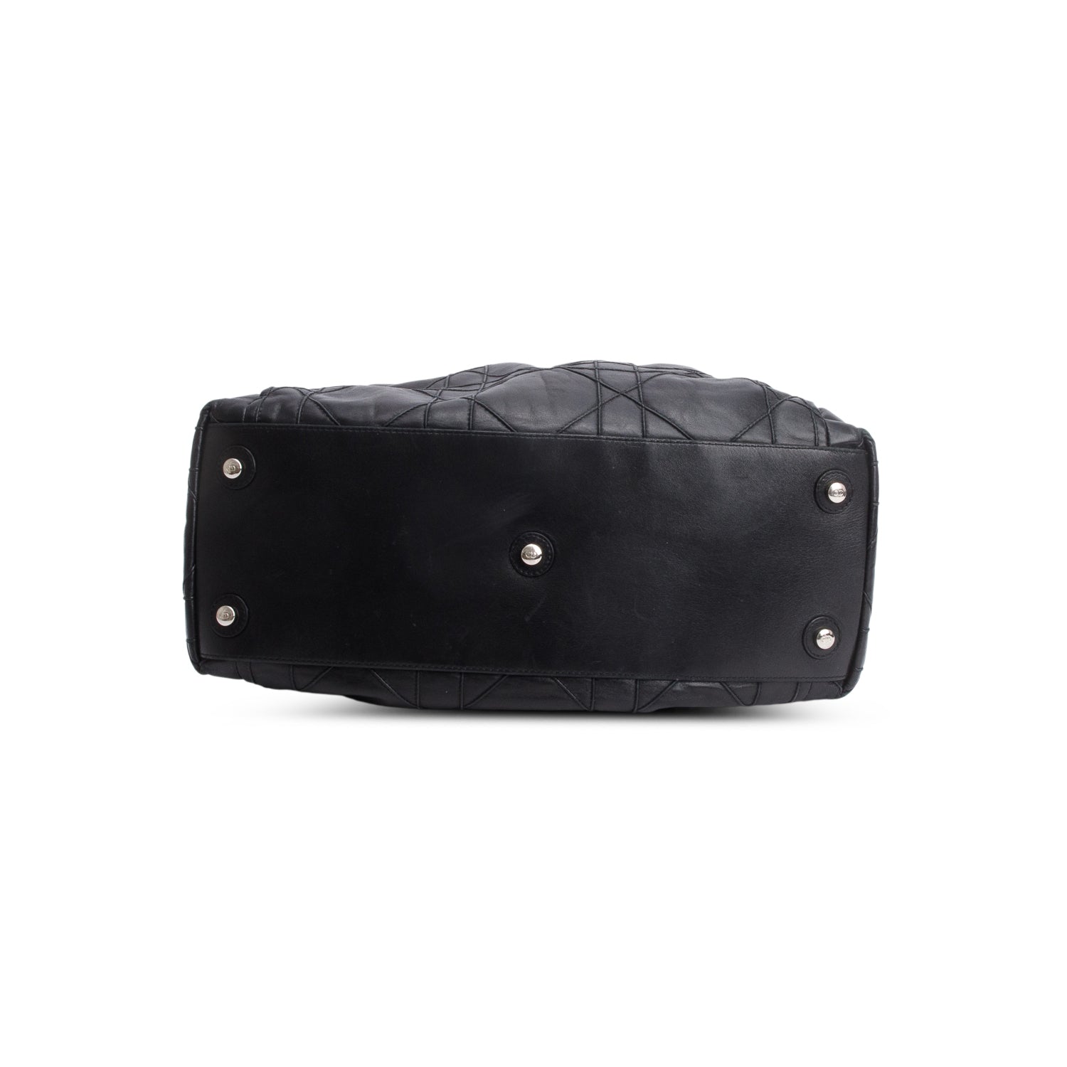 Christian Dior Black Lambskin Cannage Medium Le Trente Tote
