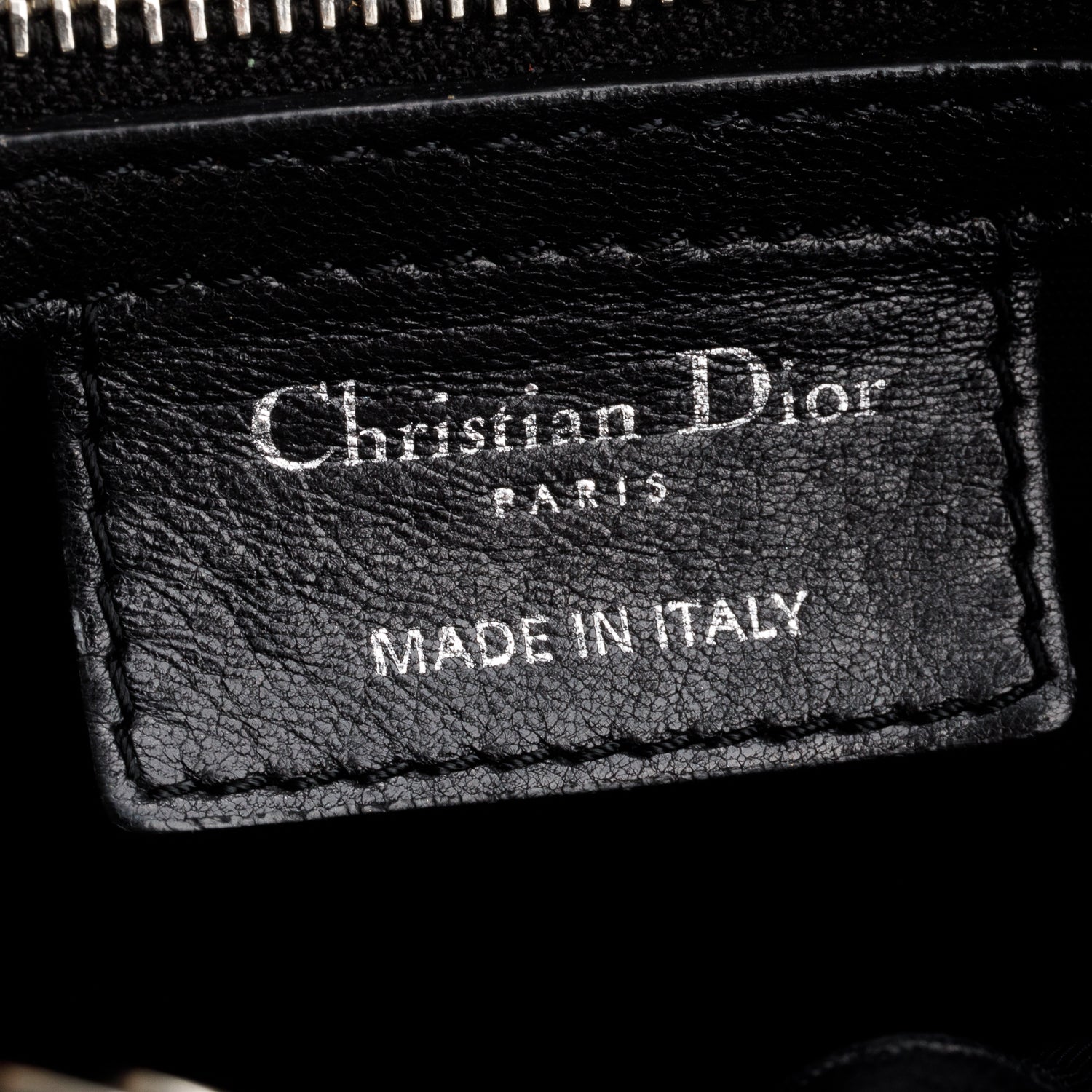 Christian Dior Black Lambskin Cannage Medium Le Trente Tote