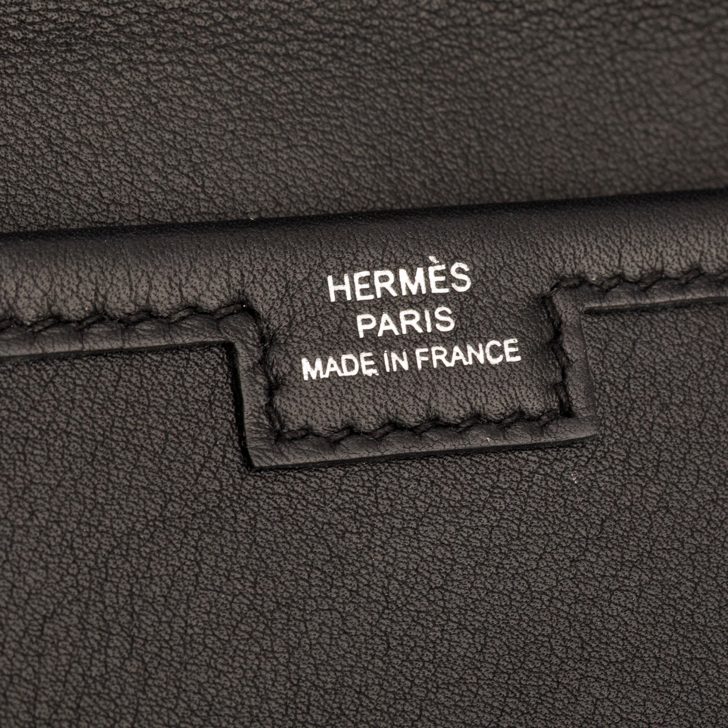 Hermes Black Noir Swift Leather Jige Elan 29 Clutch