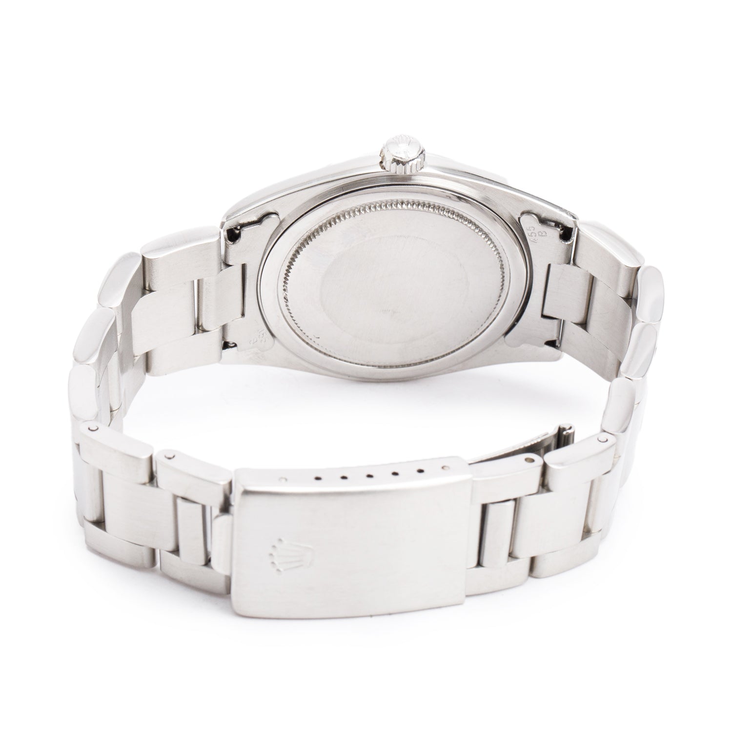 Rolex Vintage Stainless Steel Oyster Precision Manual 36 MM Watch Silver Dial 6424 w/ Box