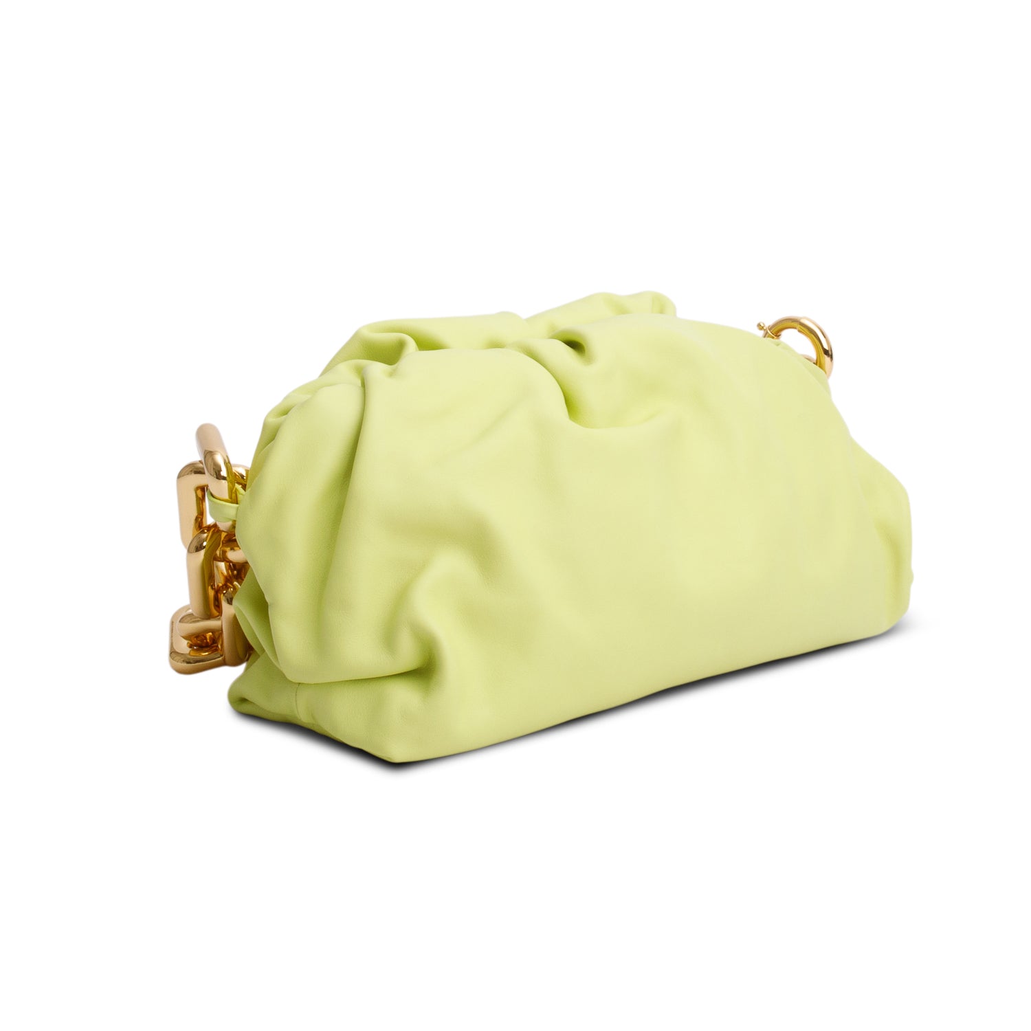 Bottega Veneta Green Nappa Leather The Chain Pouch