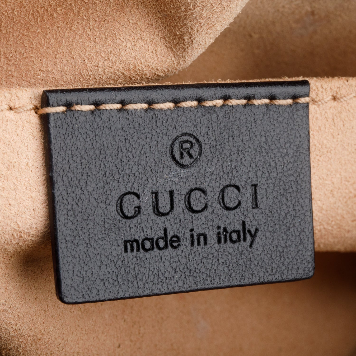 Gucci Black Calfskin Matelasse Mini GG Marmont Chain Shoulder Bag