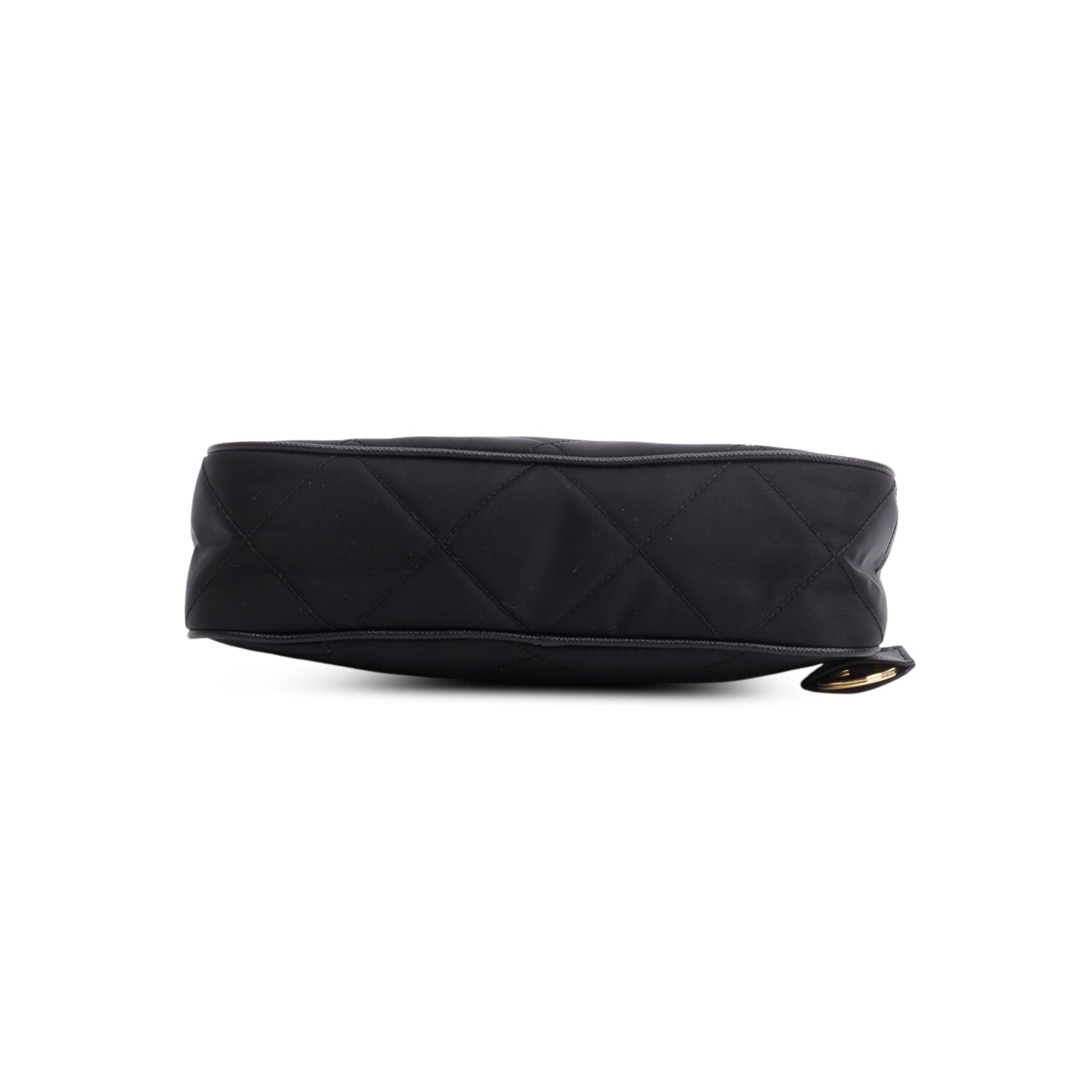 Prada Black Re-Nylon Quilted Re-Edition 1995 Chaine Shoulder Bag