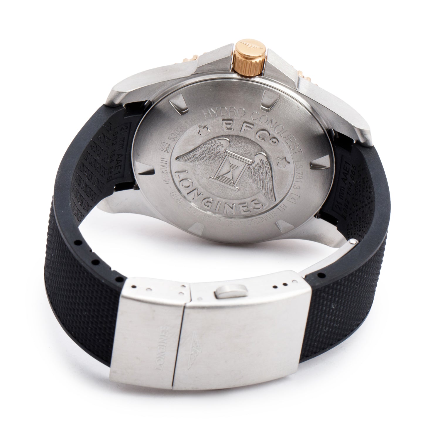 Longines 2022 Stainless Steel & Black Ceramic HydroConquest 41 MM Automatic Watch w/ Box & Papers