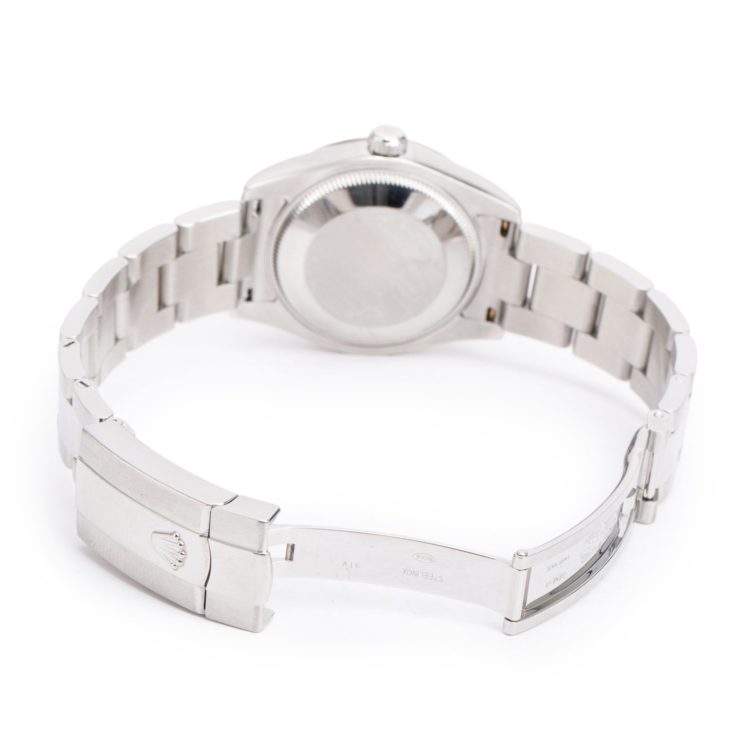 Rolex Stainless Steel Diamond Bezel Datejust 31 MM Automatic Watch Brown Diamond Dial 178344 w/ Box & Papers