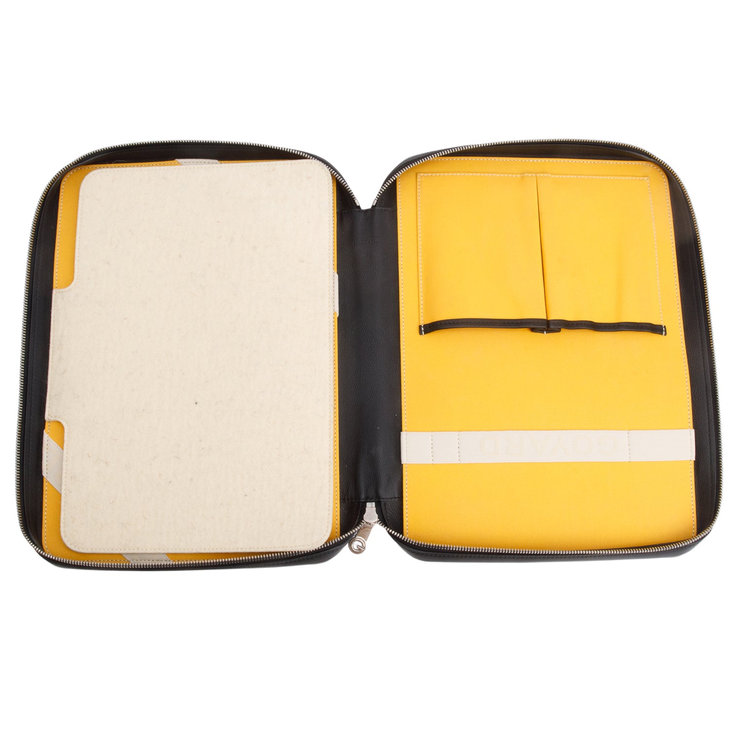 Goyard 2020 Black Goyardine Universal Companion Portfolio w/ Box