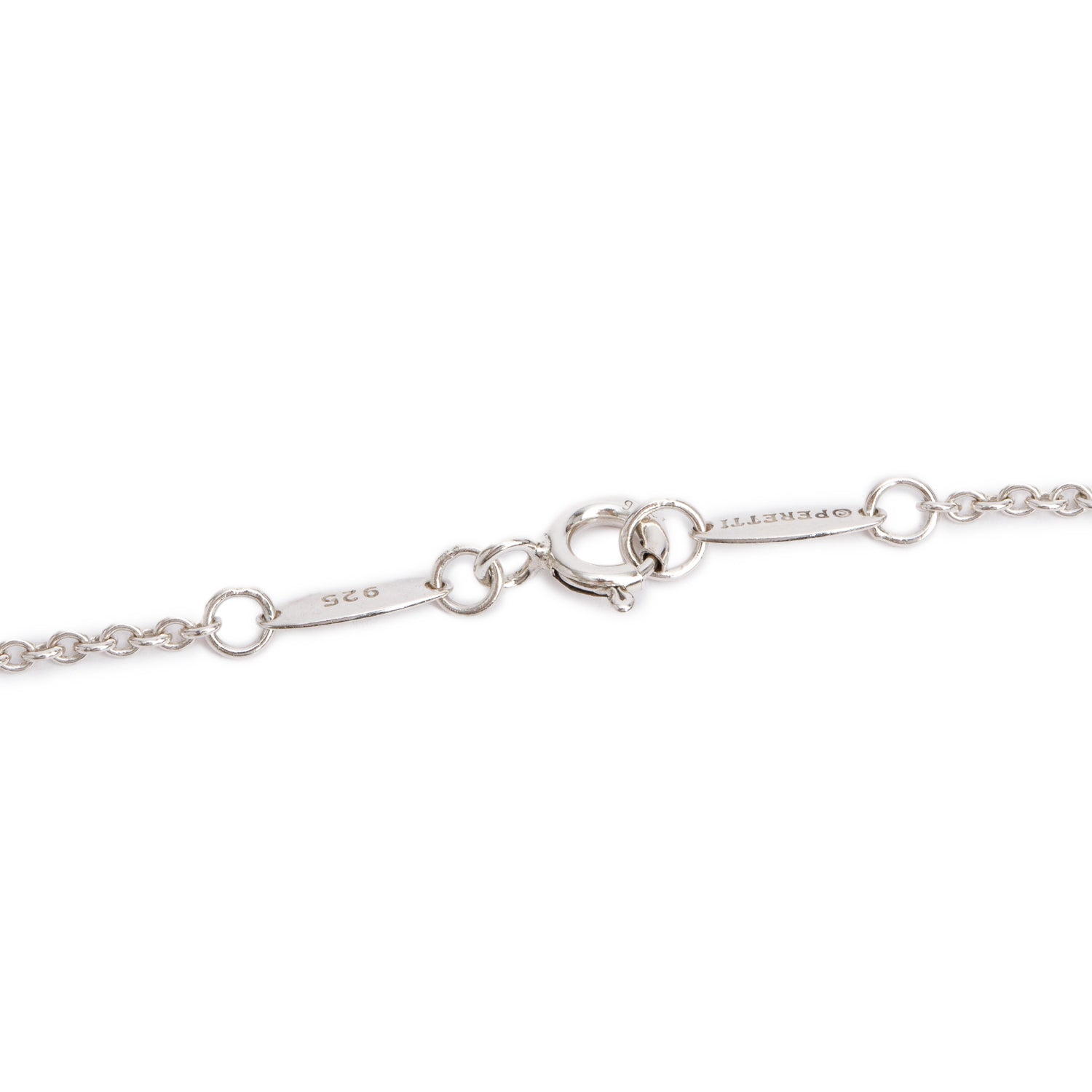 Tiffany & Co. Elsa Peretti Sterling Silver Open Heart Pendant Necklace, 22 MM