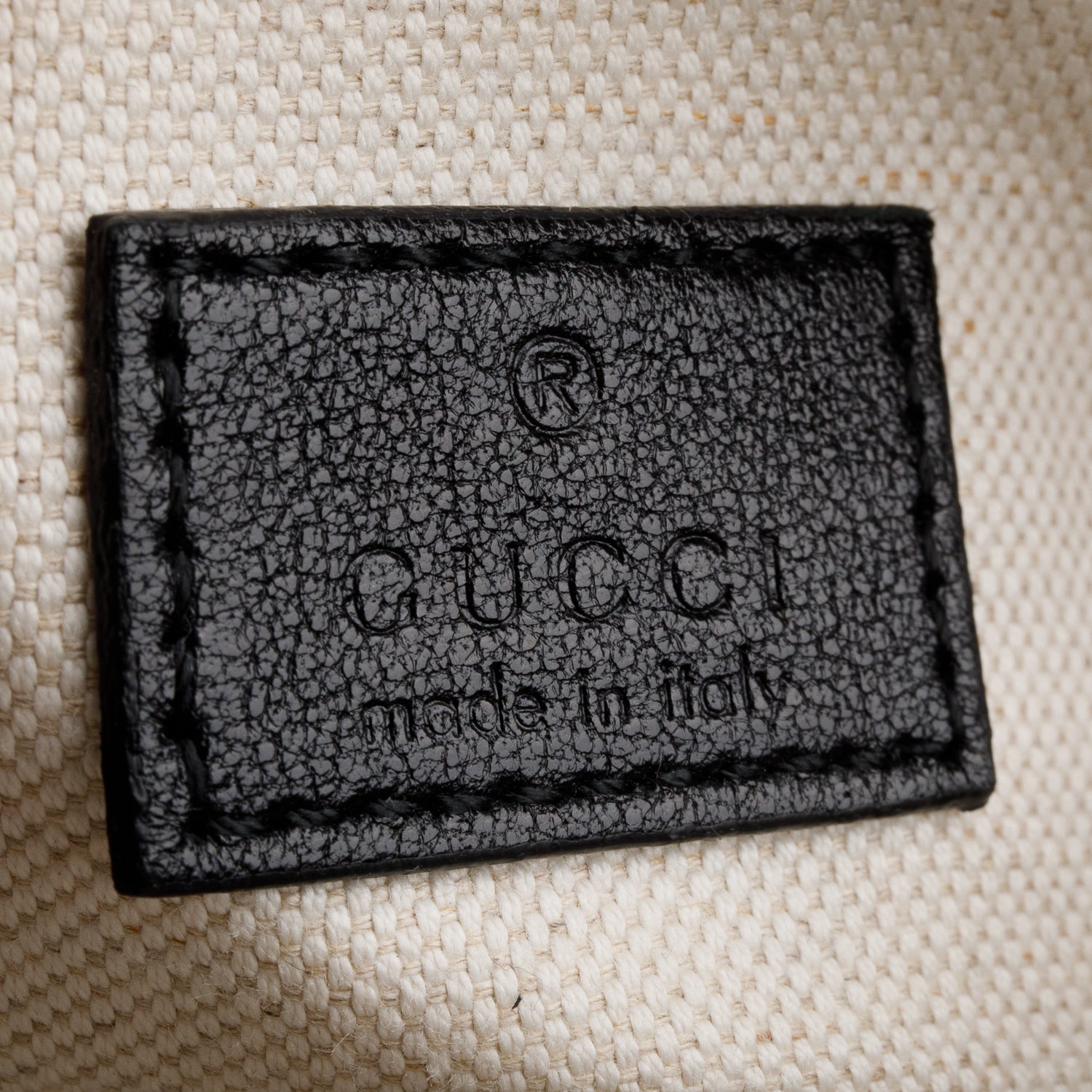 Gucci Black Calfskin Diagonal Stitched Small Blondie Shoulder Bag w/ Box