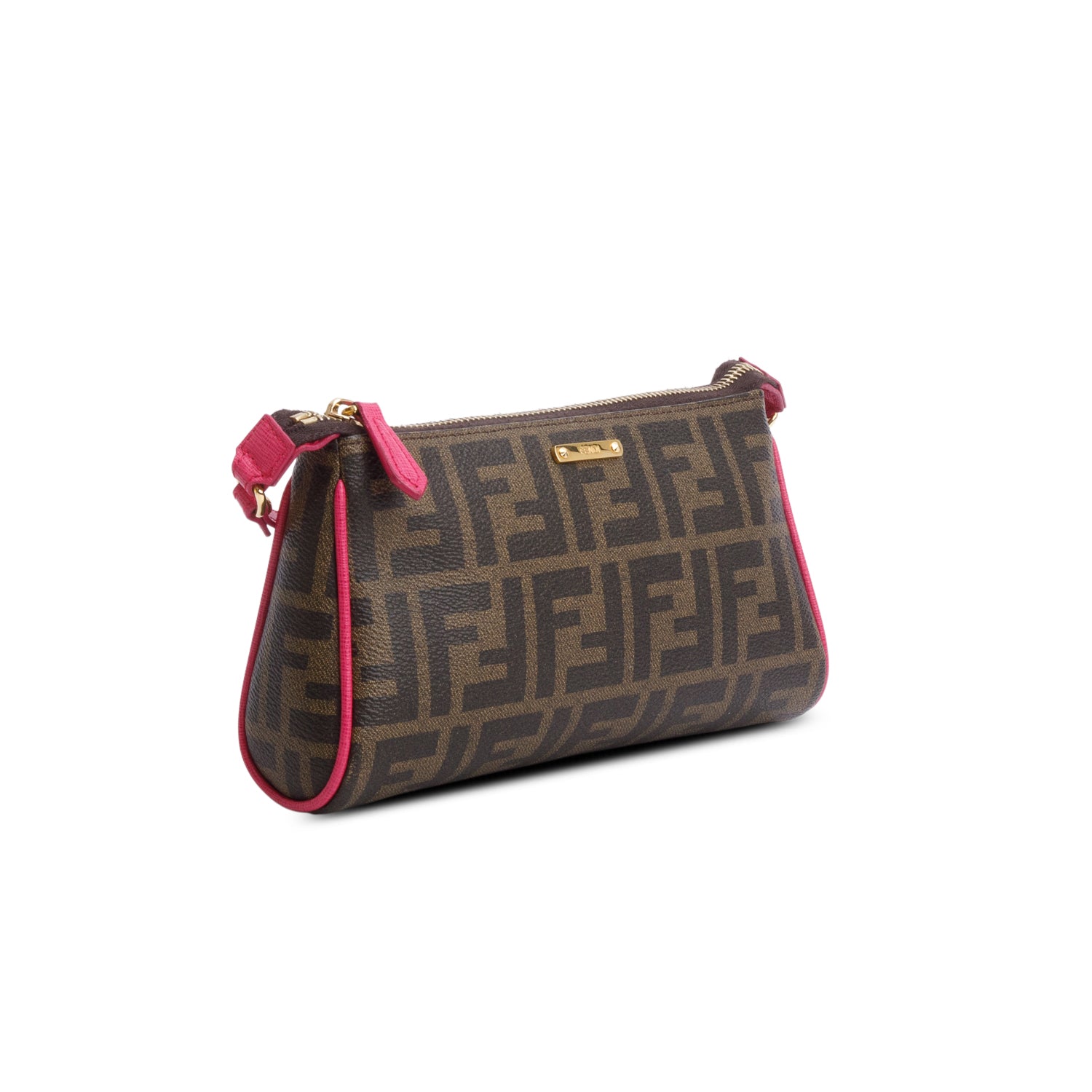 Fendi Zucca FF Canvas Crossbody Pochette w/ Box