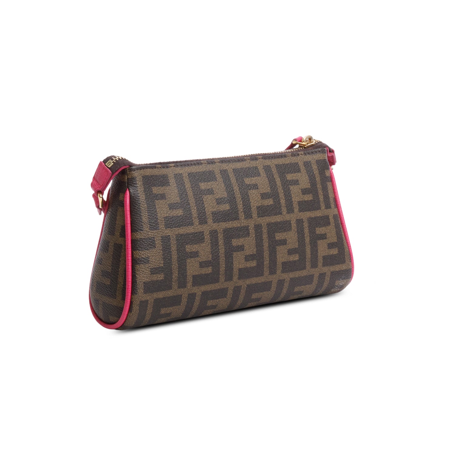 Fendi Zucca FF Canvas Crossbody Pochette w/ Box