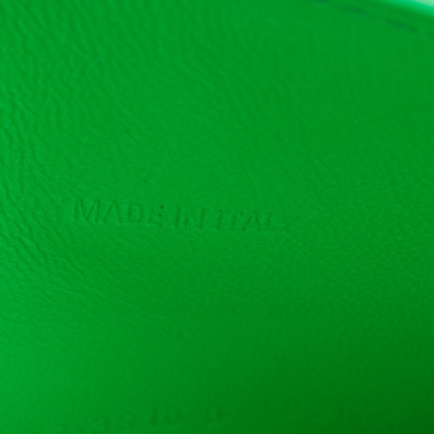 Balenciaga Green Croc-Embossed Leather XS Hourglass Crystal Top Handle Bag w/ Strap