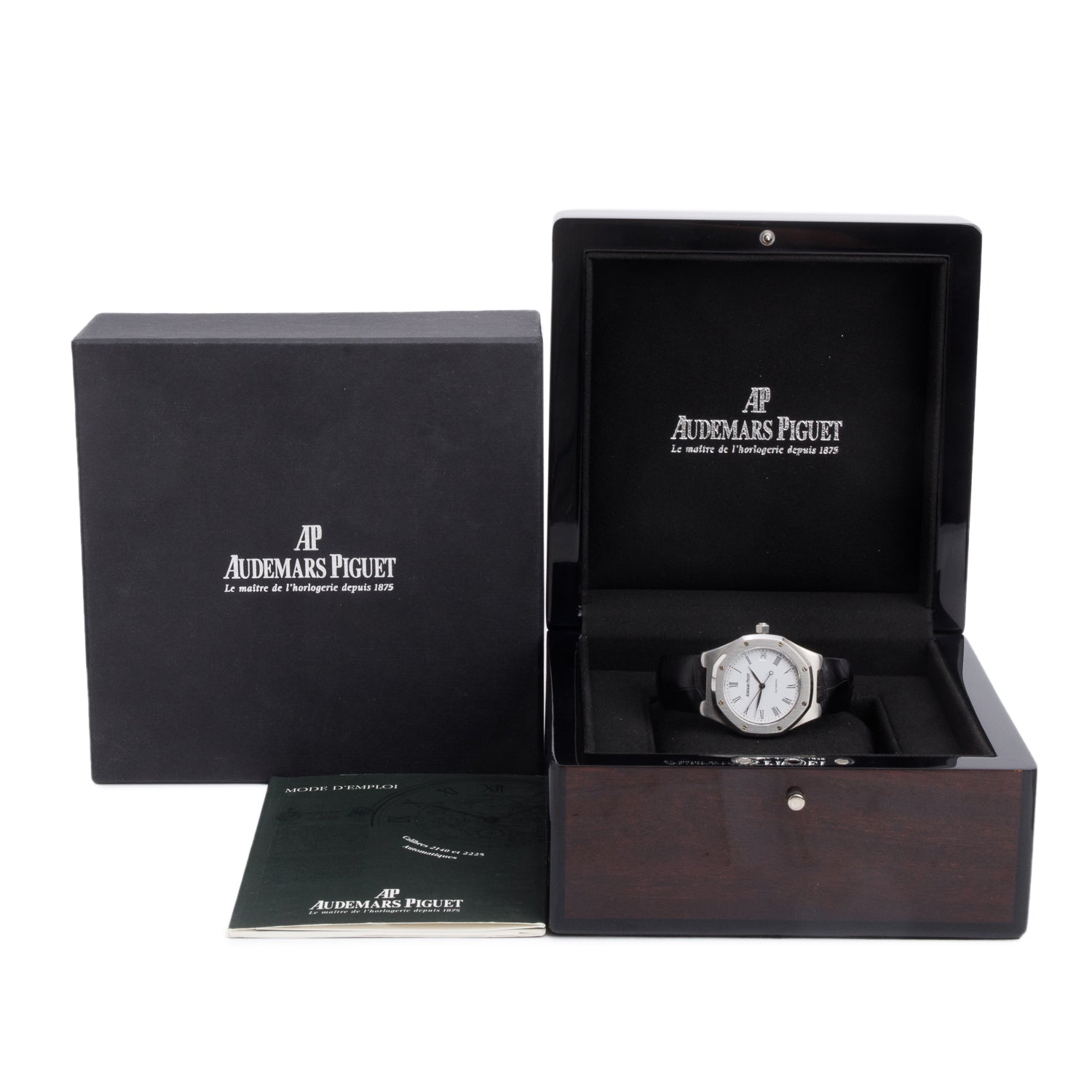 Audemars Piguet Stainless Steel Royal Oak Cuir 36 MM Automatic Watch w/ Box