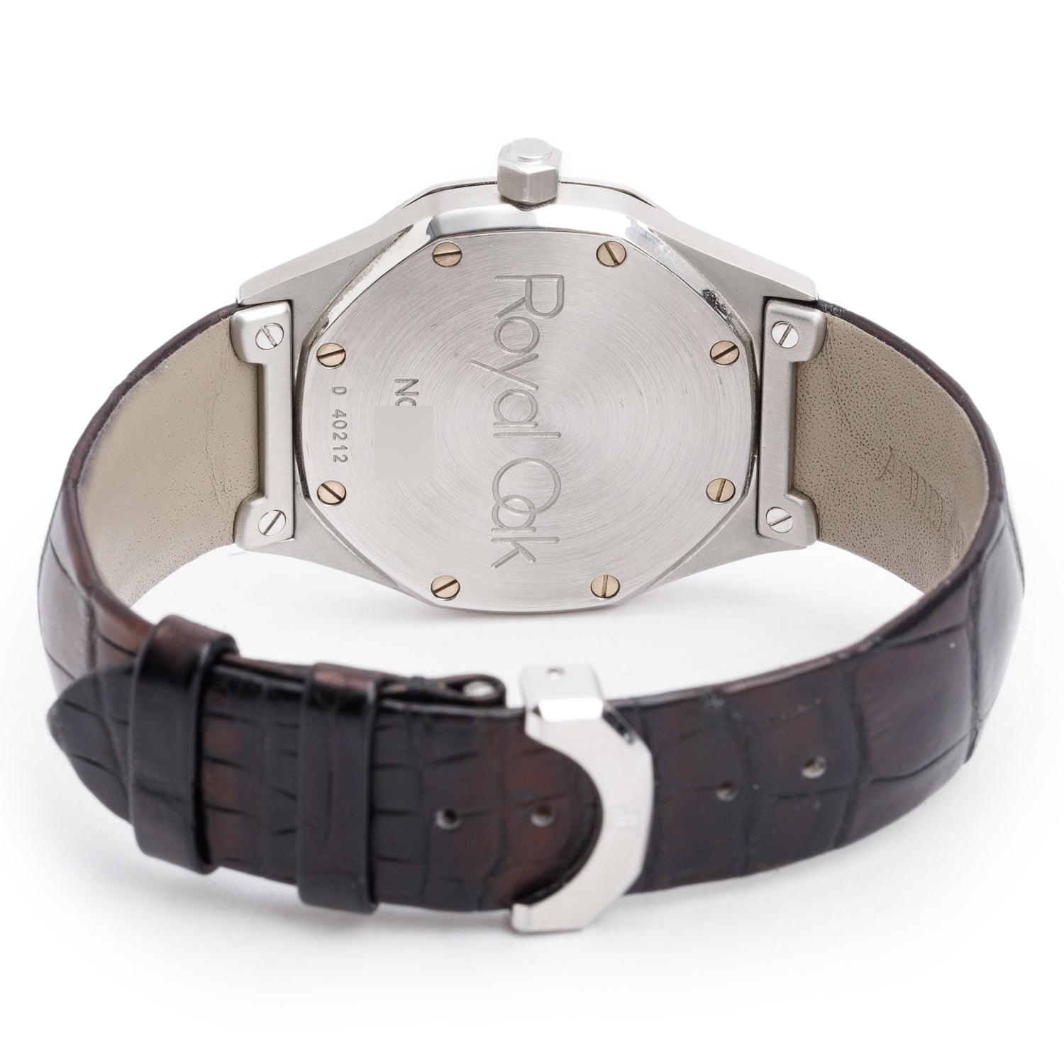 Audemars Piguet Stainless Steel Royal Oak Cuir 36 MM Automatic Watch w/ Box