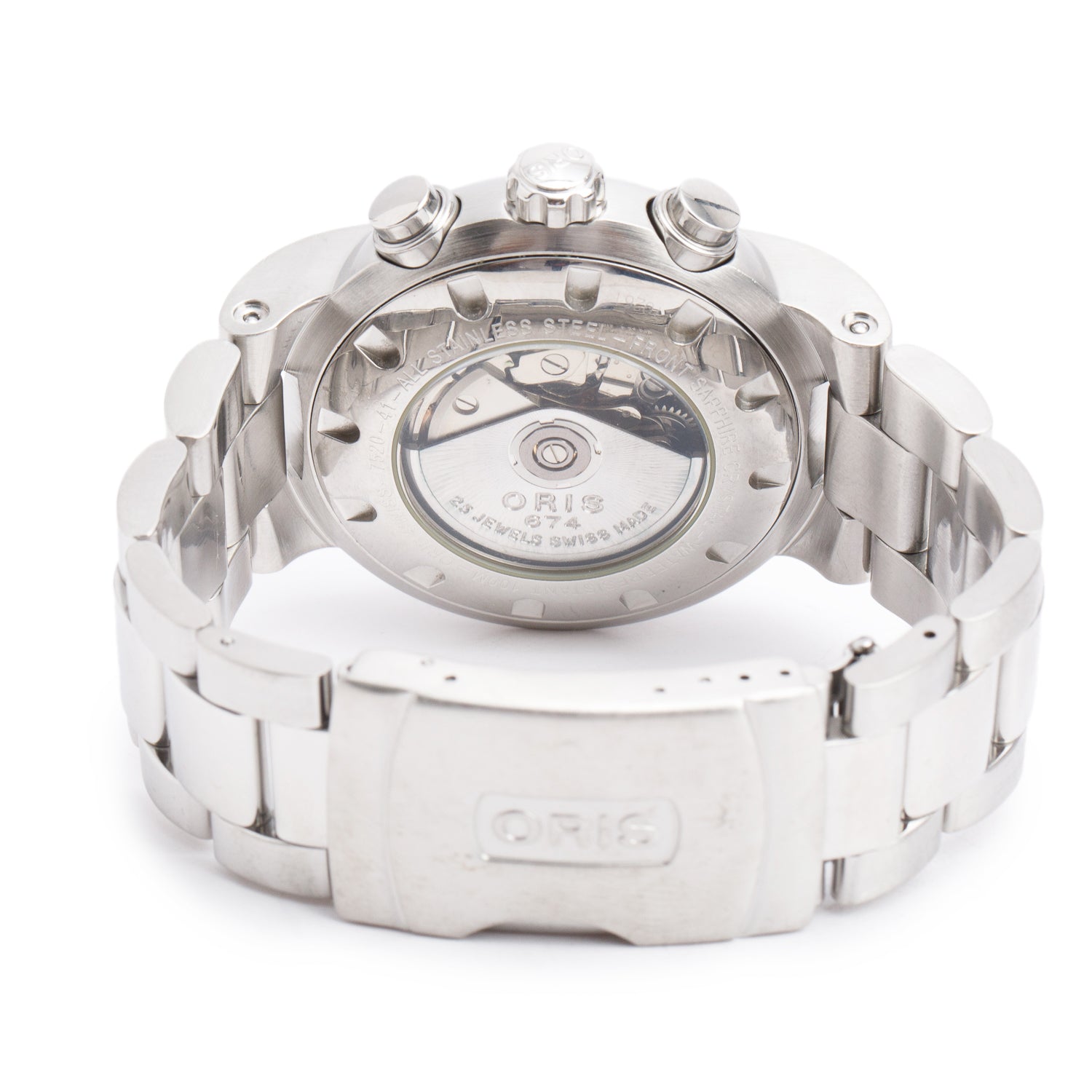 Oris Stainless Steel Big Crown 42 MM Automatic Chronograph Watch w/ Box