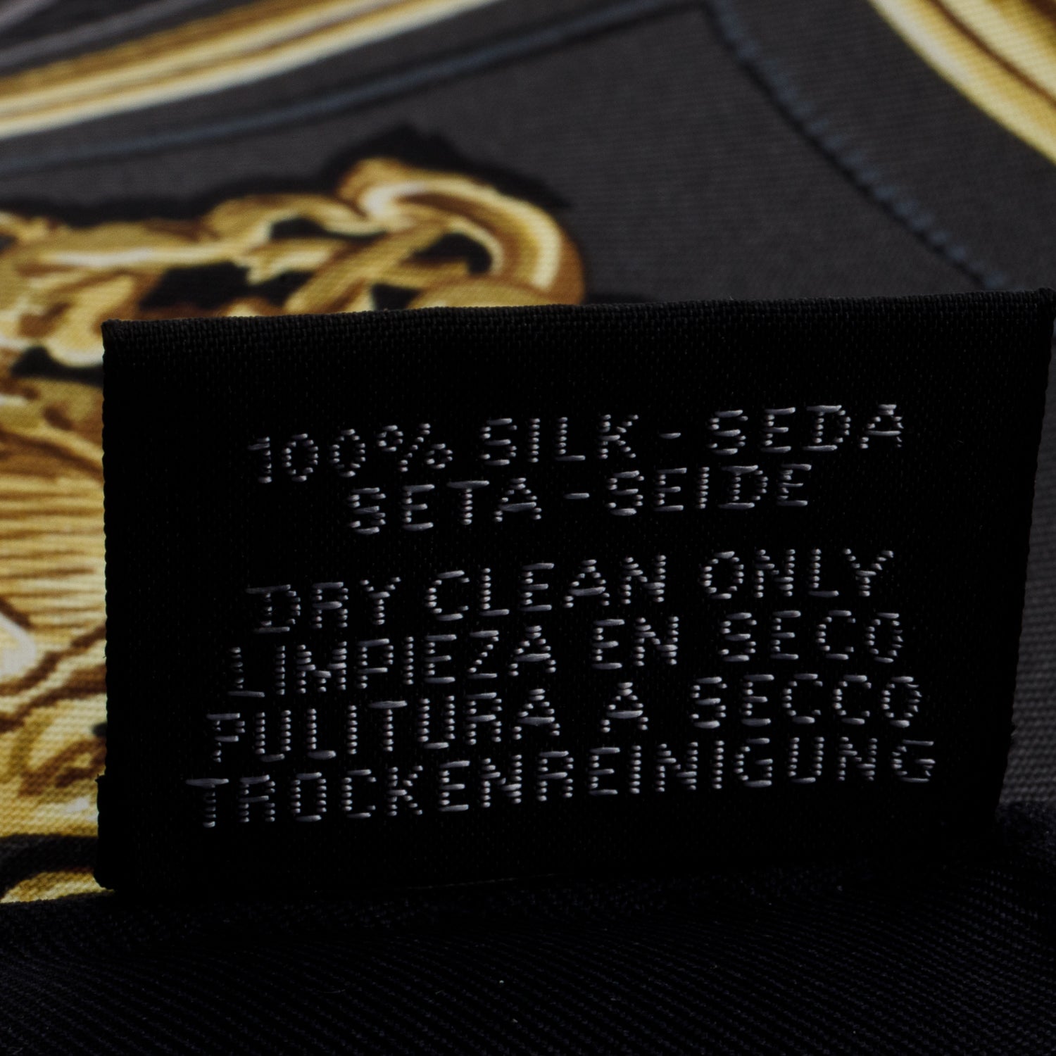Hermes Black 'Brides De Gala' Silk Scarf 90 w/ Box