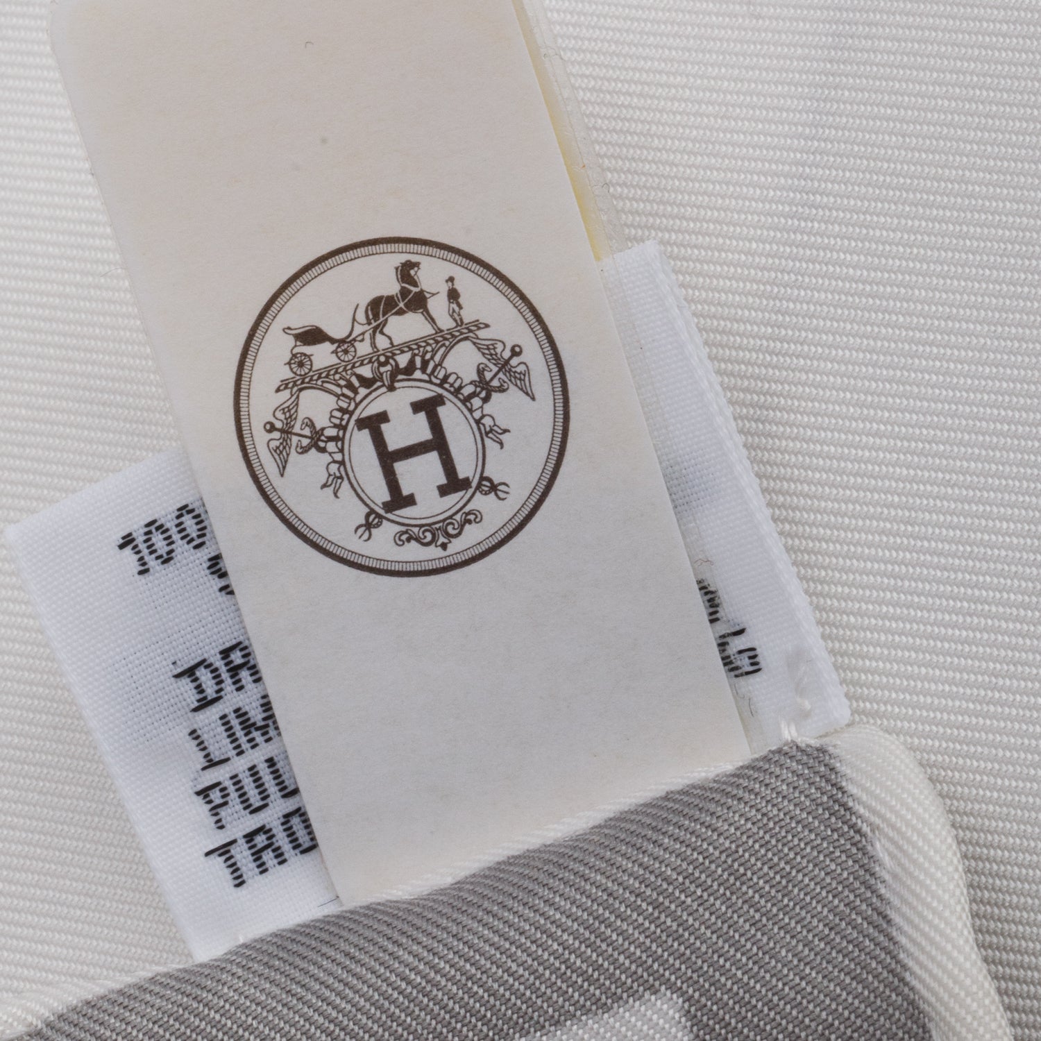 Hermes White 'Complication Equestre' Silk Scarf 90 w/ Box