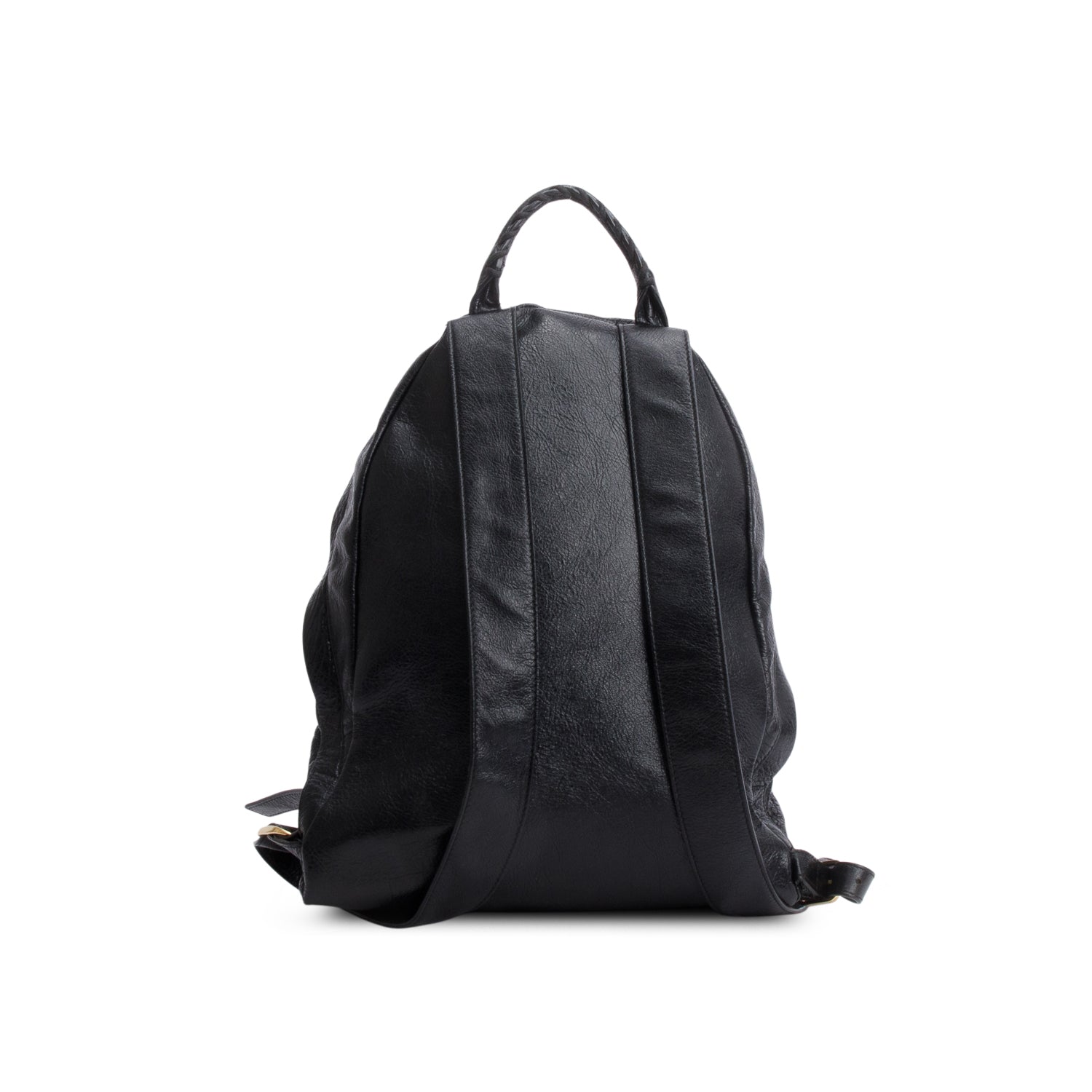 Balenciaga Black Agneau Classic City Backpack