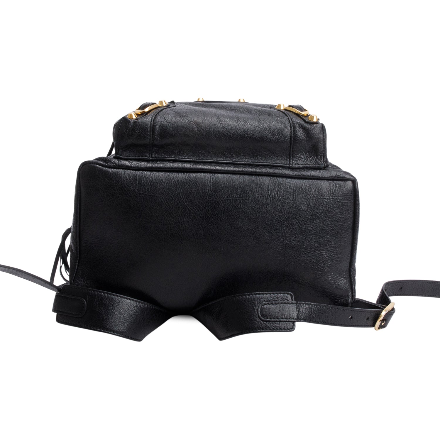 Balenciaga Black Agneau Classic City Backpack