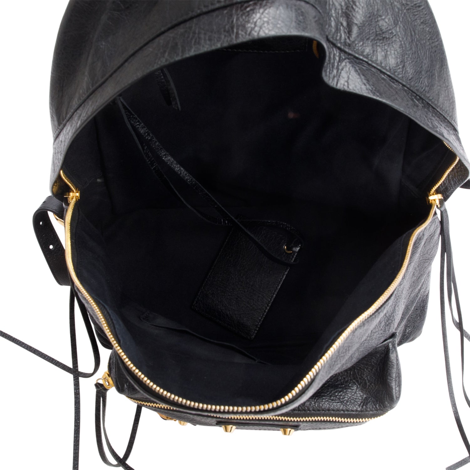 Balenciaga Black Agneau Classic City Backpack