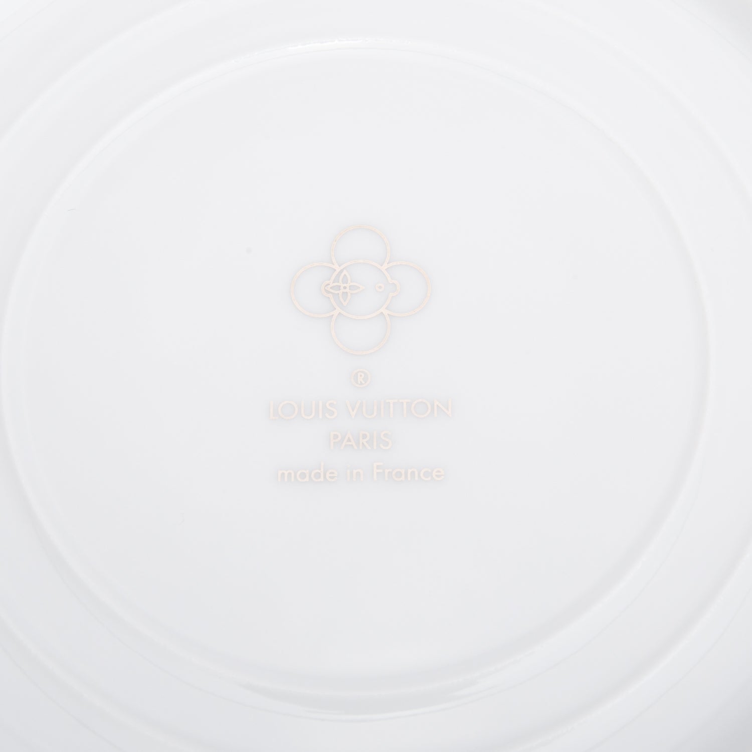 Louis Vuitton White & Multicolor Porcelaine Vivienne 4 Seasons Set of 4 Plates w/ Box