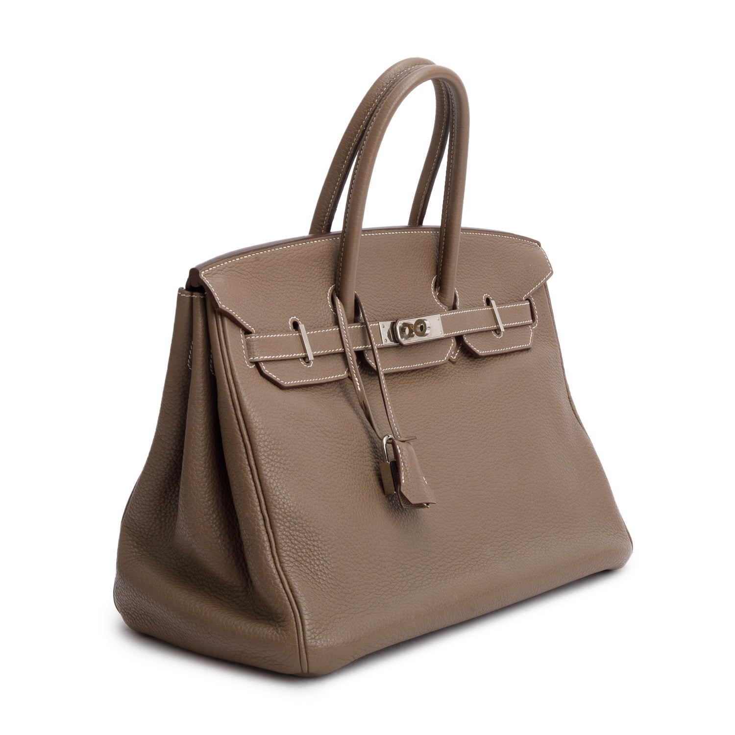 Hermes Etoupe Clemence Birkin 35