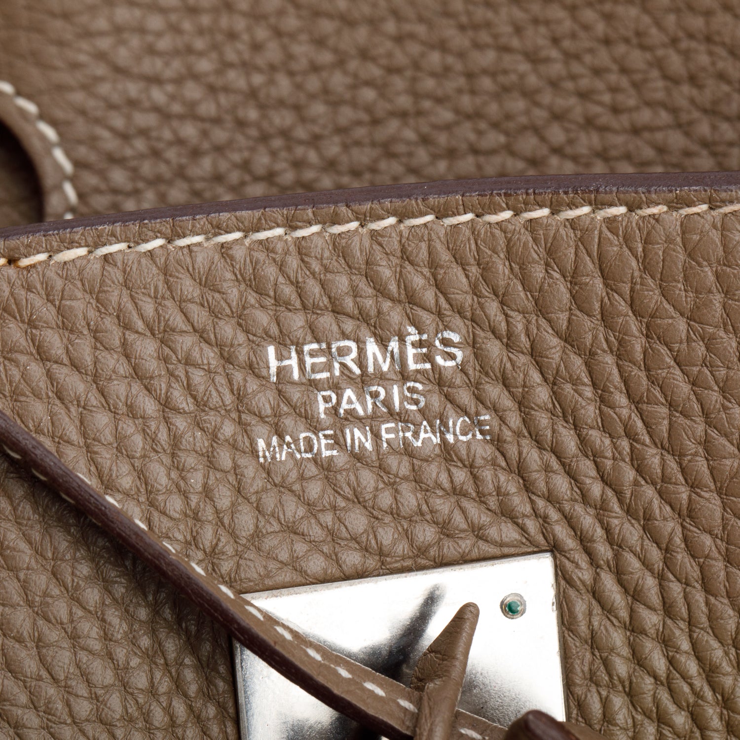 Hermes Etoupe Clemence Birkin 35